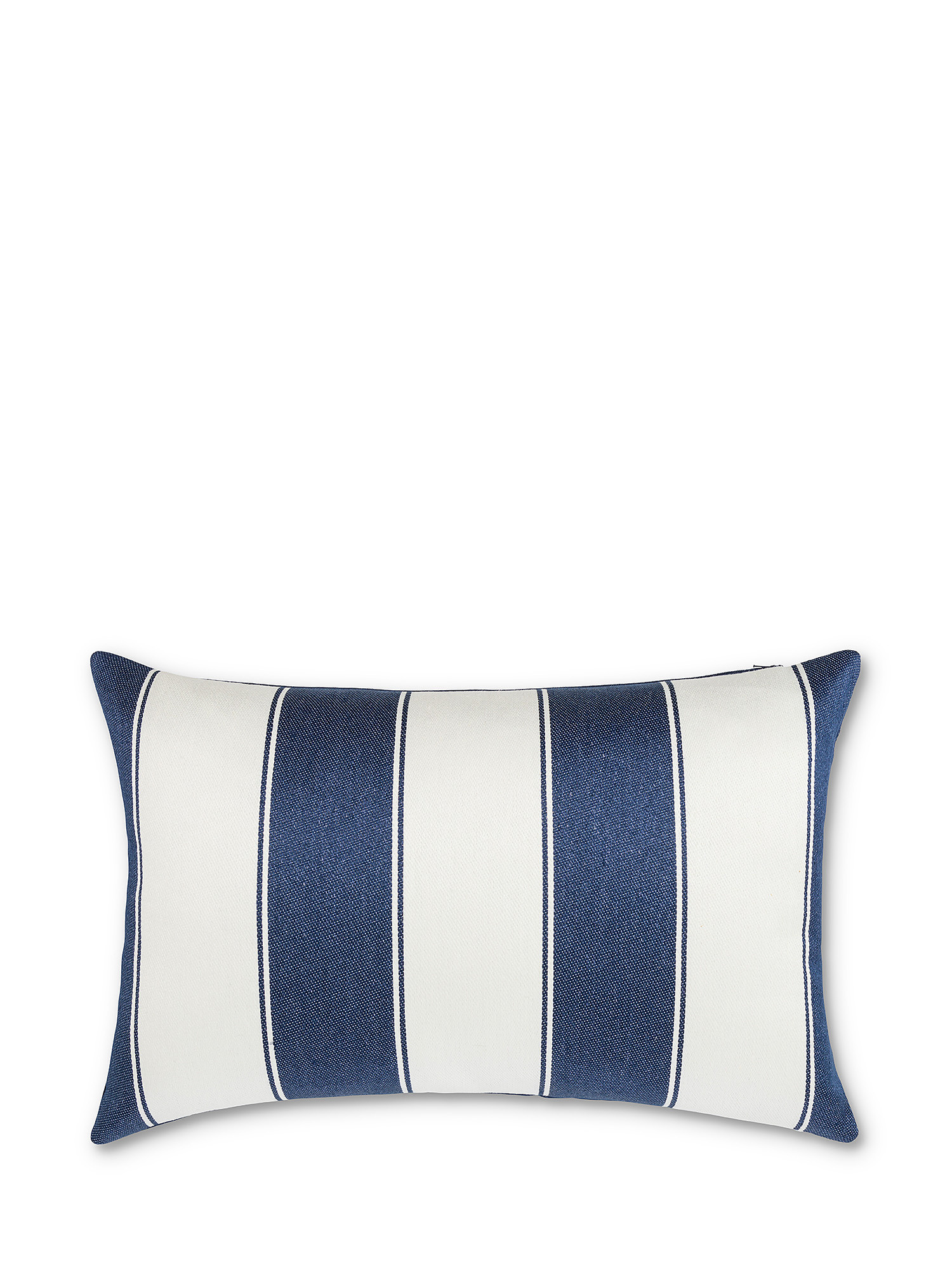 Striped pattern fabric cushion 35x55cm, Blue, large image number 0