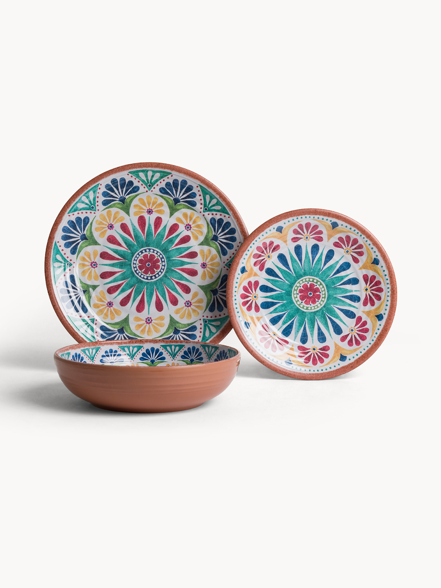 Piatto fondo in melammina Artisan, Multicolor, large image number 2
