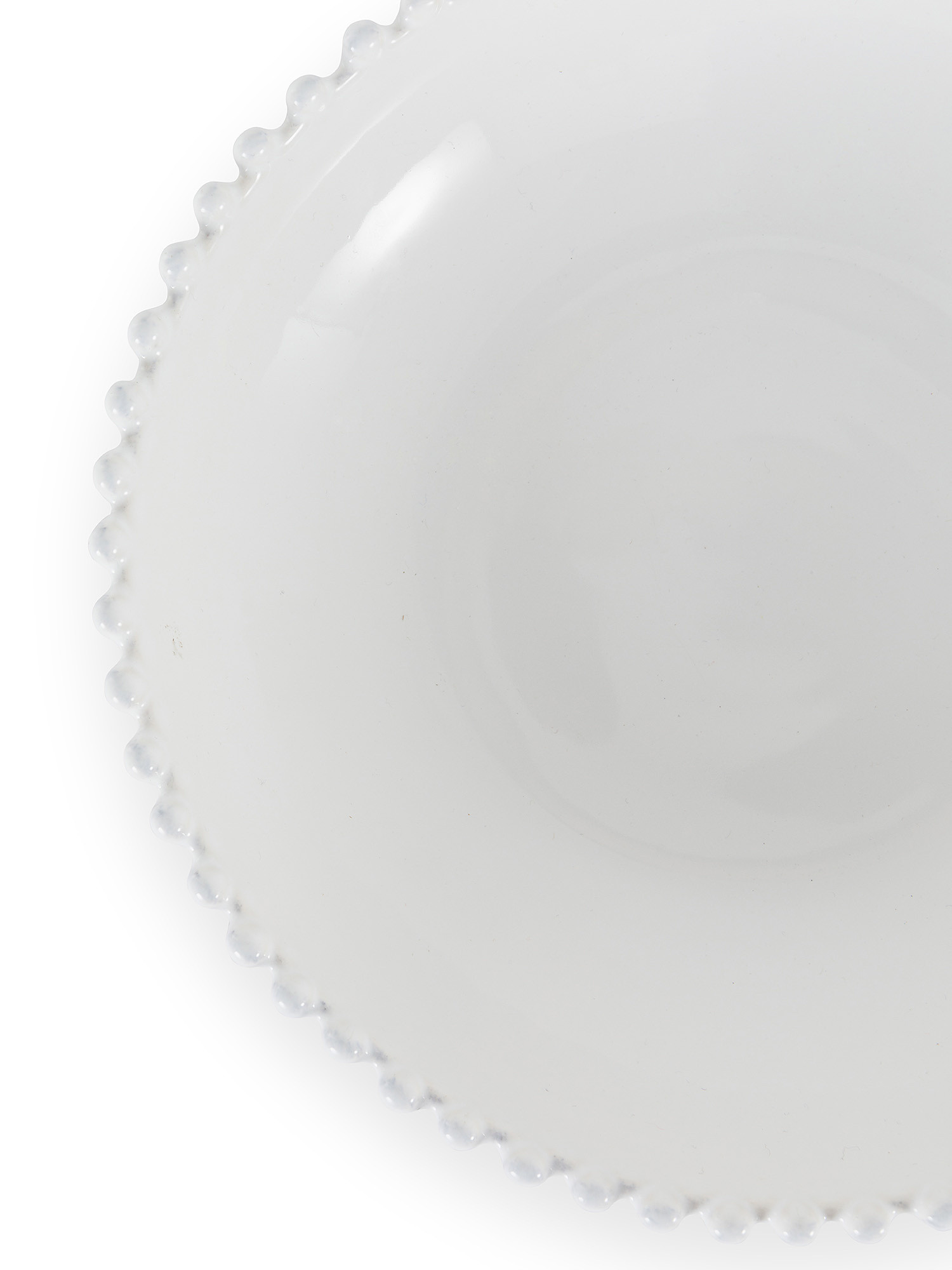 Piatto pasta ceramica Pearl, Bianco, large image number 1