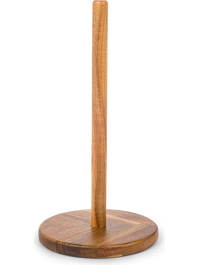 Roll holder in acacia wood