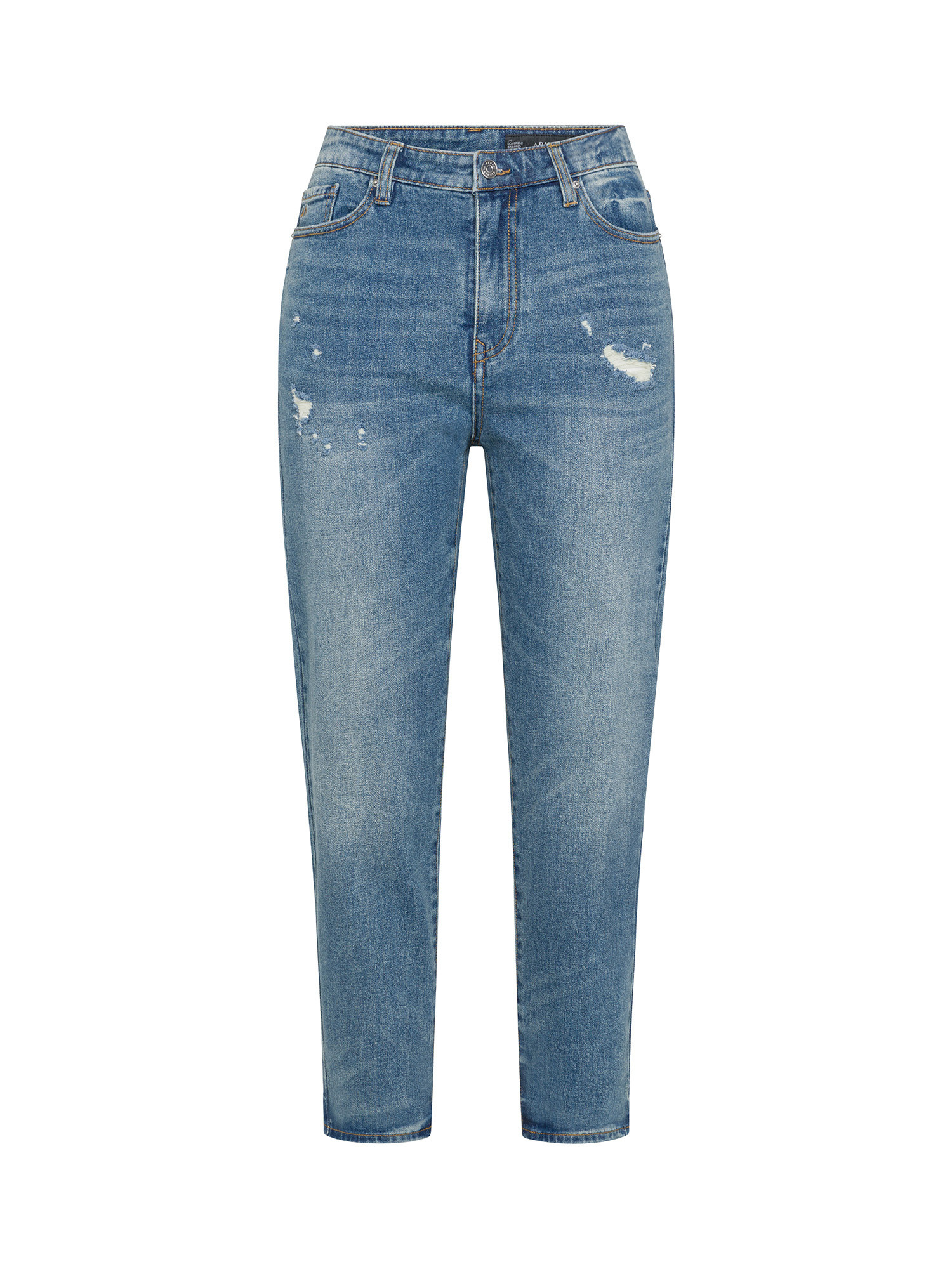 Armani Exchange - Five pocket jeans with logo, Denim, large image number 0