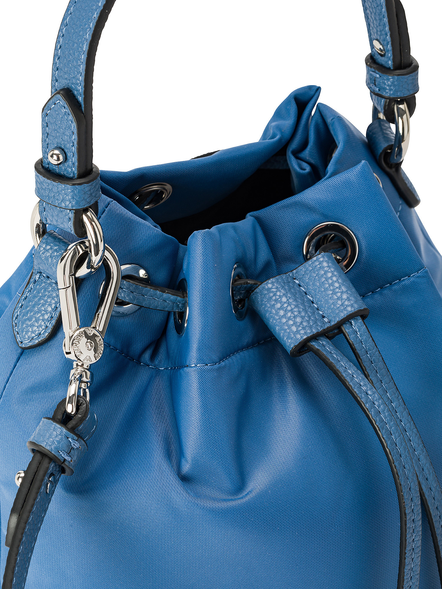 Emporio Armani - Bucket bag in recycled nylon, Light Blue, large image number 2