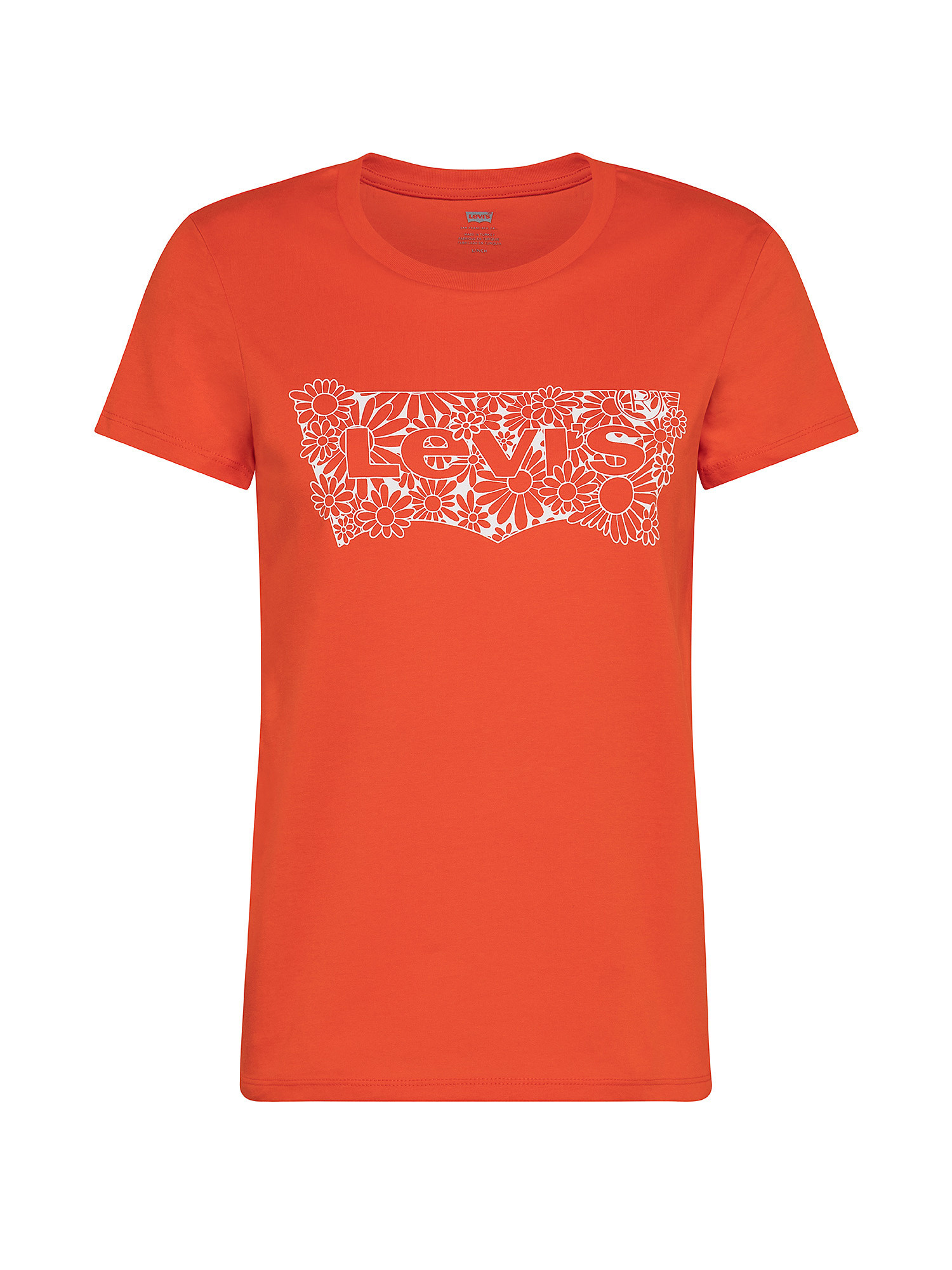 T-shirt Perfect Tee con logo, Arancione, large