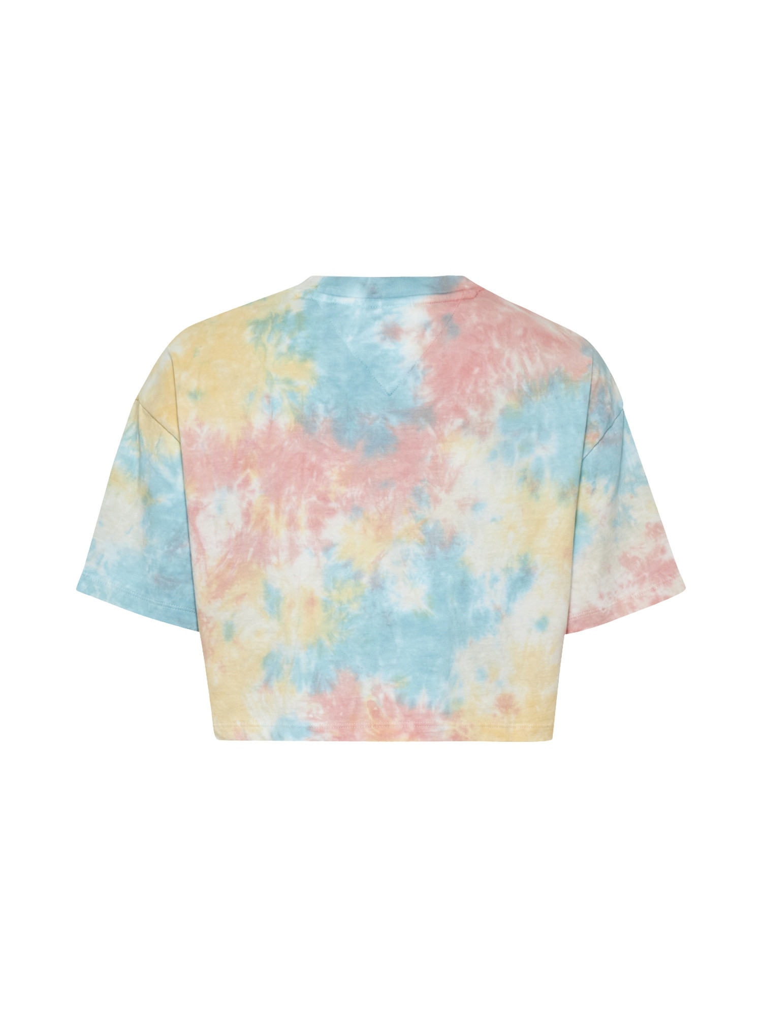 Cropped tie dye T-shirt, Multicolor, large image number 1