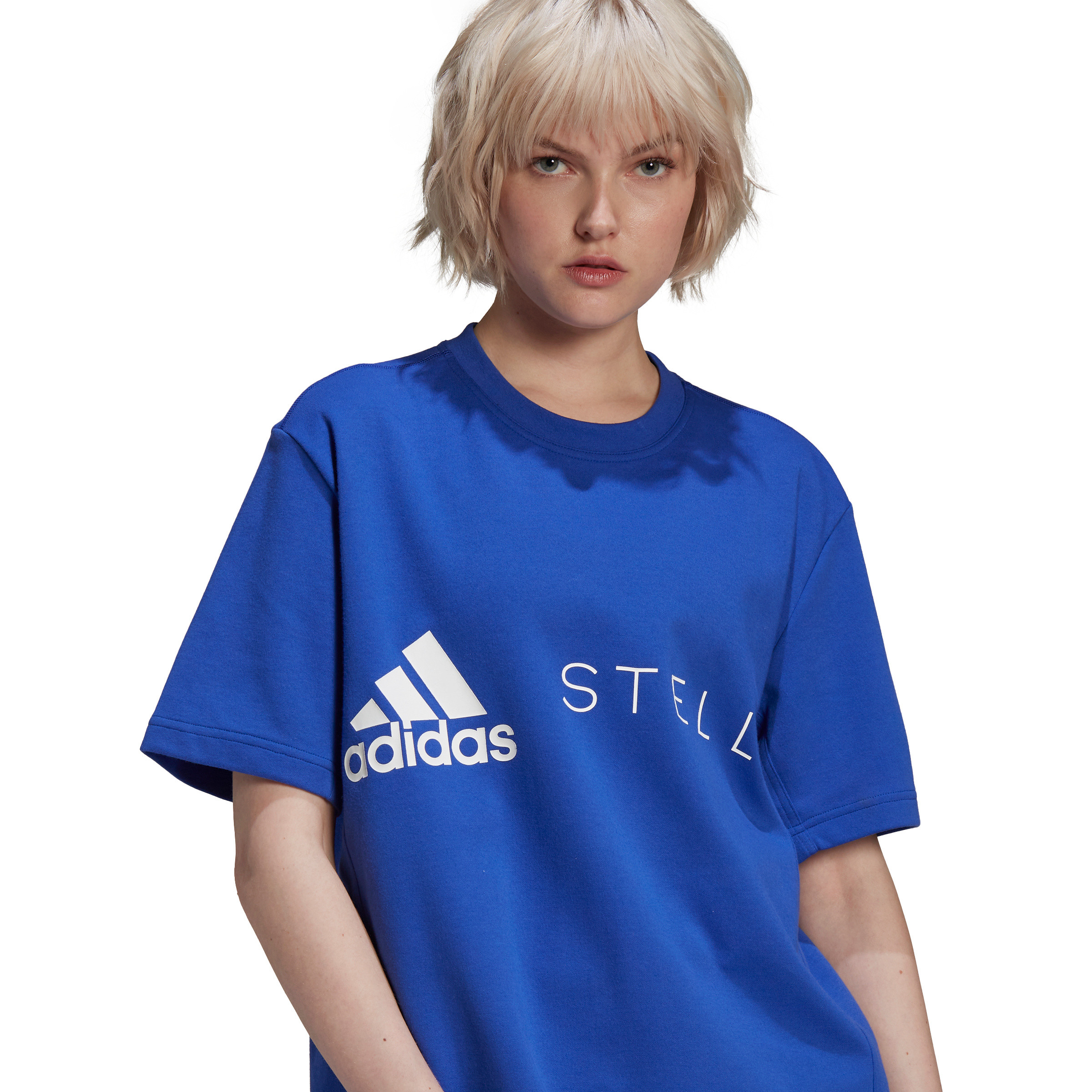 T-shirt con logo adidas by Stella Mccartney, Blu royal, large image number 3