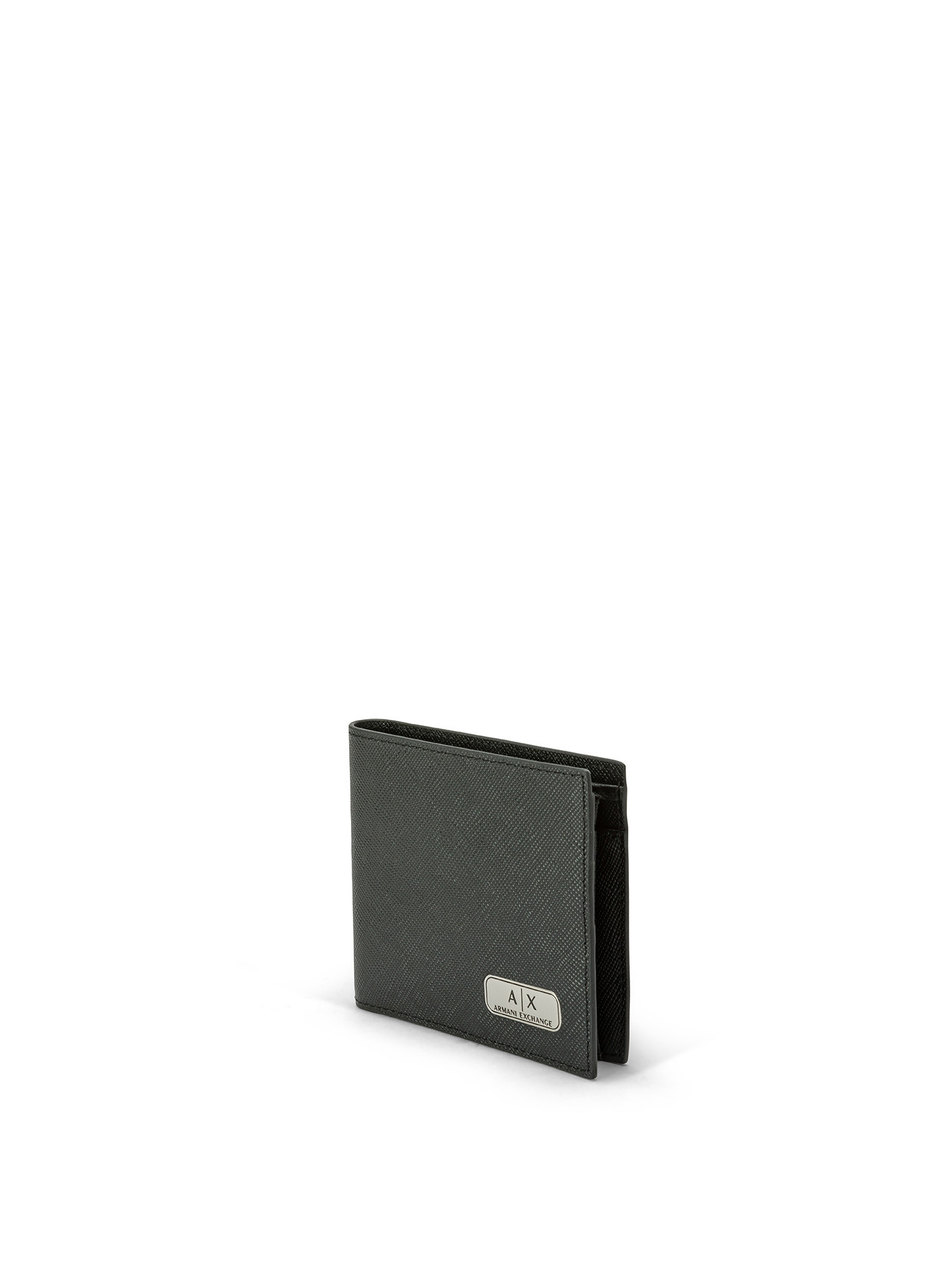 Armani Exchange - Leather wallet, Black, large image number 1