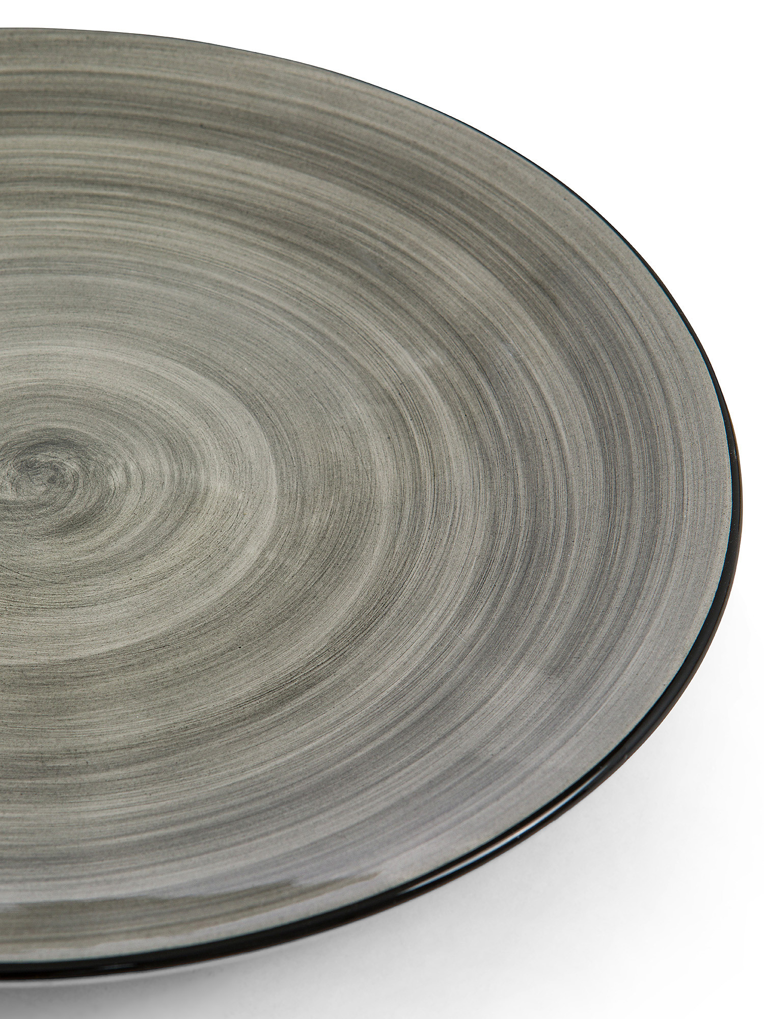 Tokyo stoneware dinner plate, Grey, large image number 1