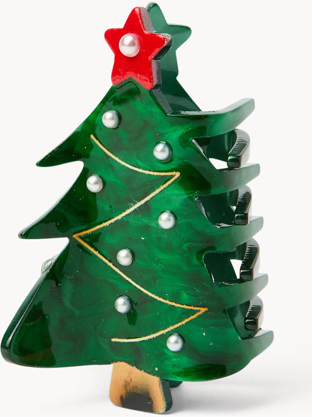 Mollettina albero di Natale con perline