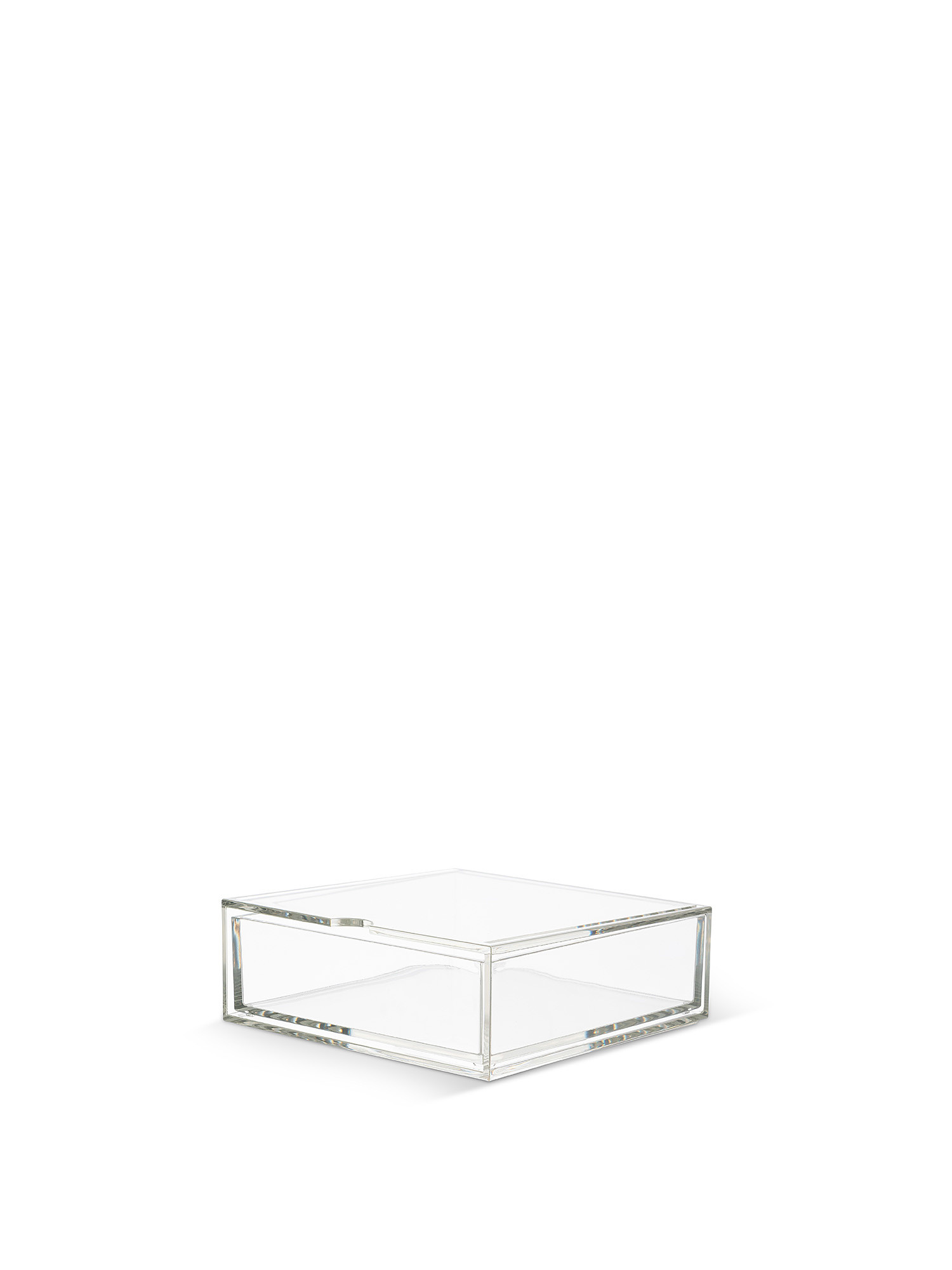 Transparent plastic jewelry box, Transparent, large image number 0