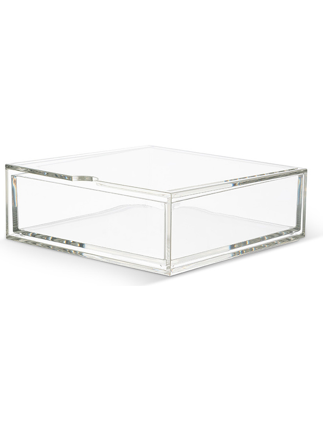 Transparent plastic jewelry box