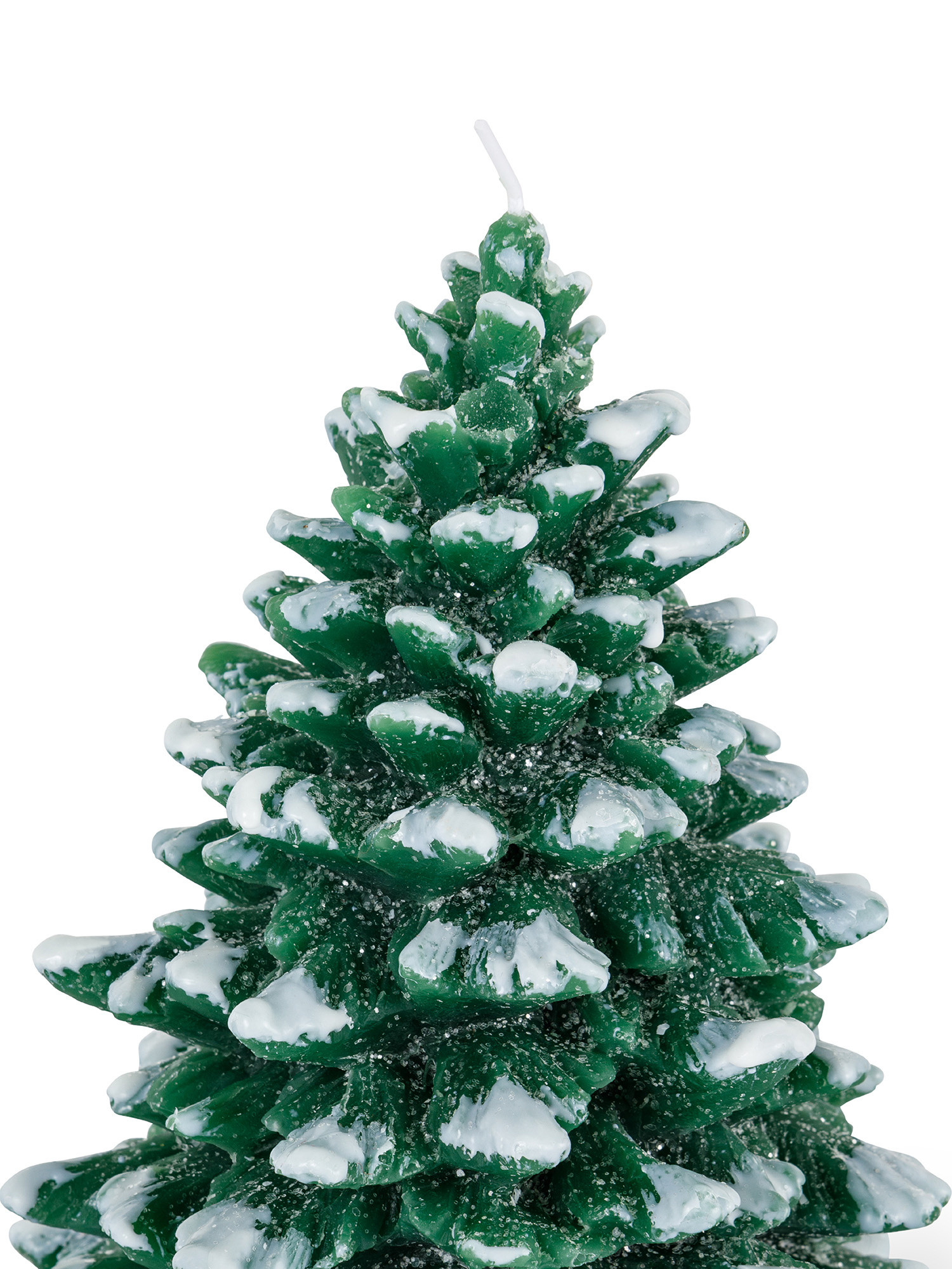 Christmas tree candle, Green, large image number 1