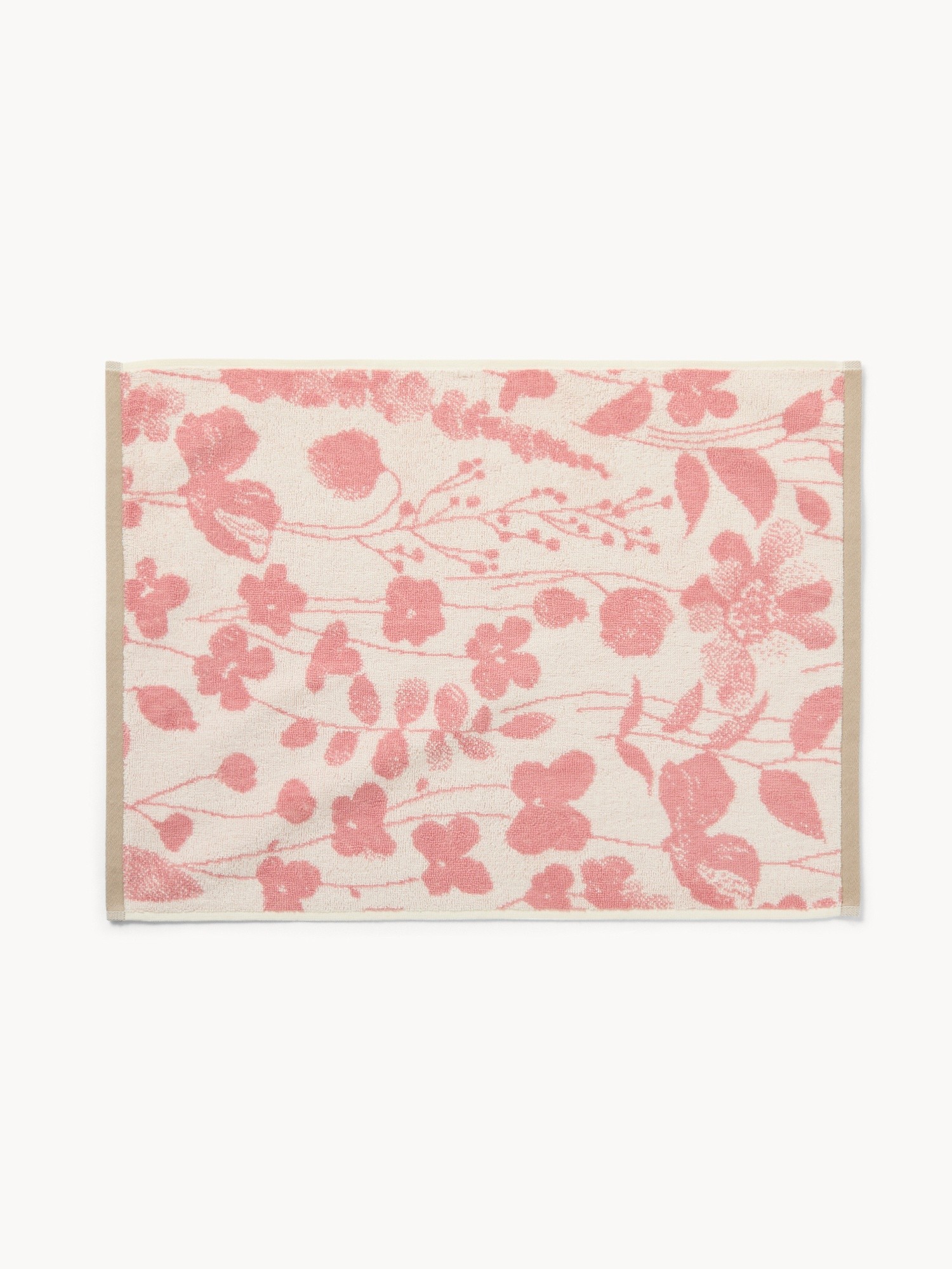 Asciugamano in spugna di cotone con tema floreale - Prezzo di lancio, Rosa, large image number 1