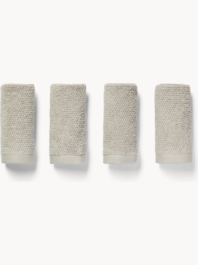 Scatola natalizia con 4 lavette in spugna di cotone