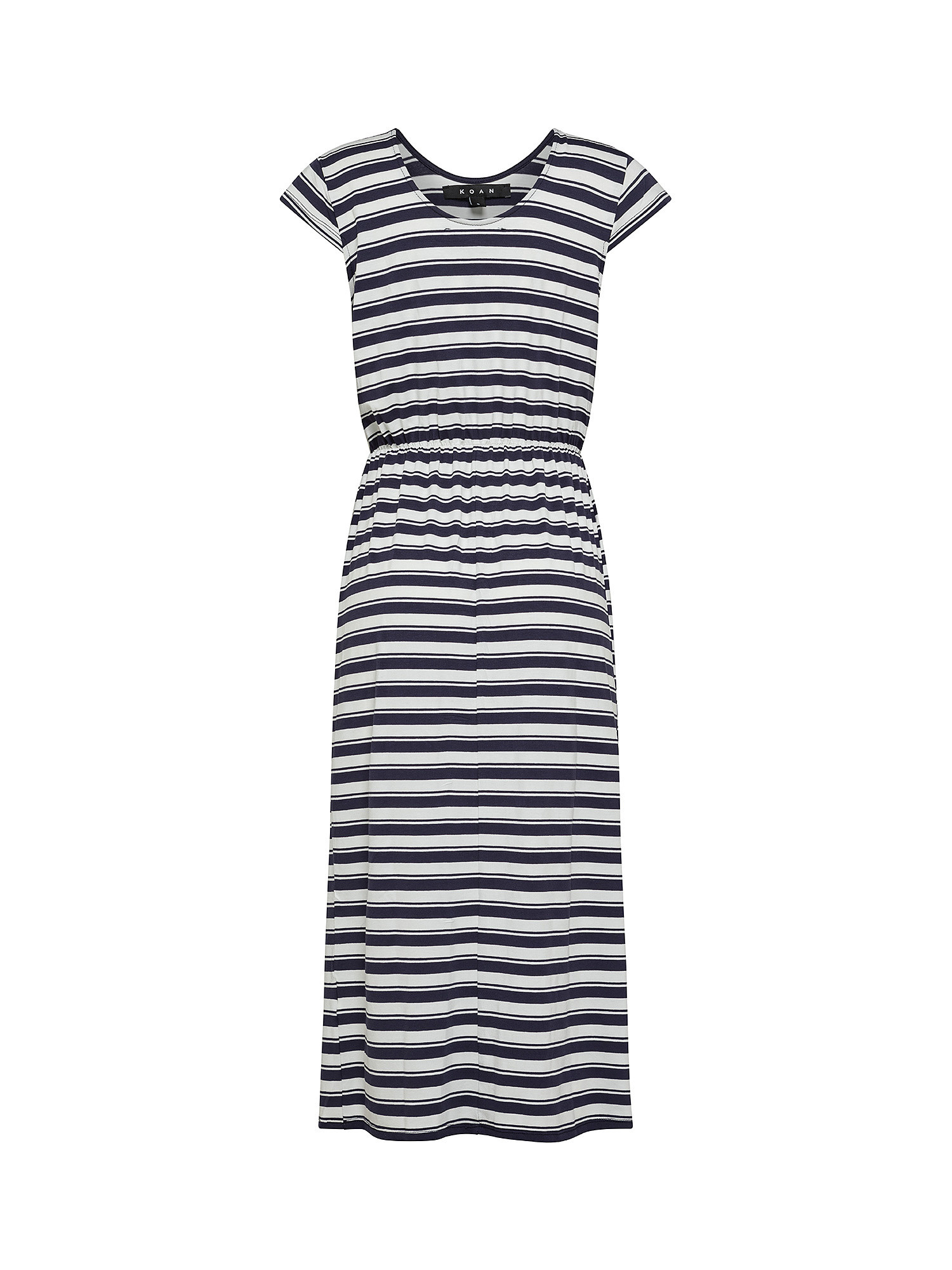Striped jersey dress, White, large image number 1
