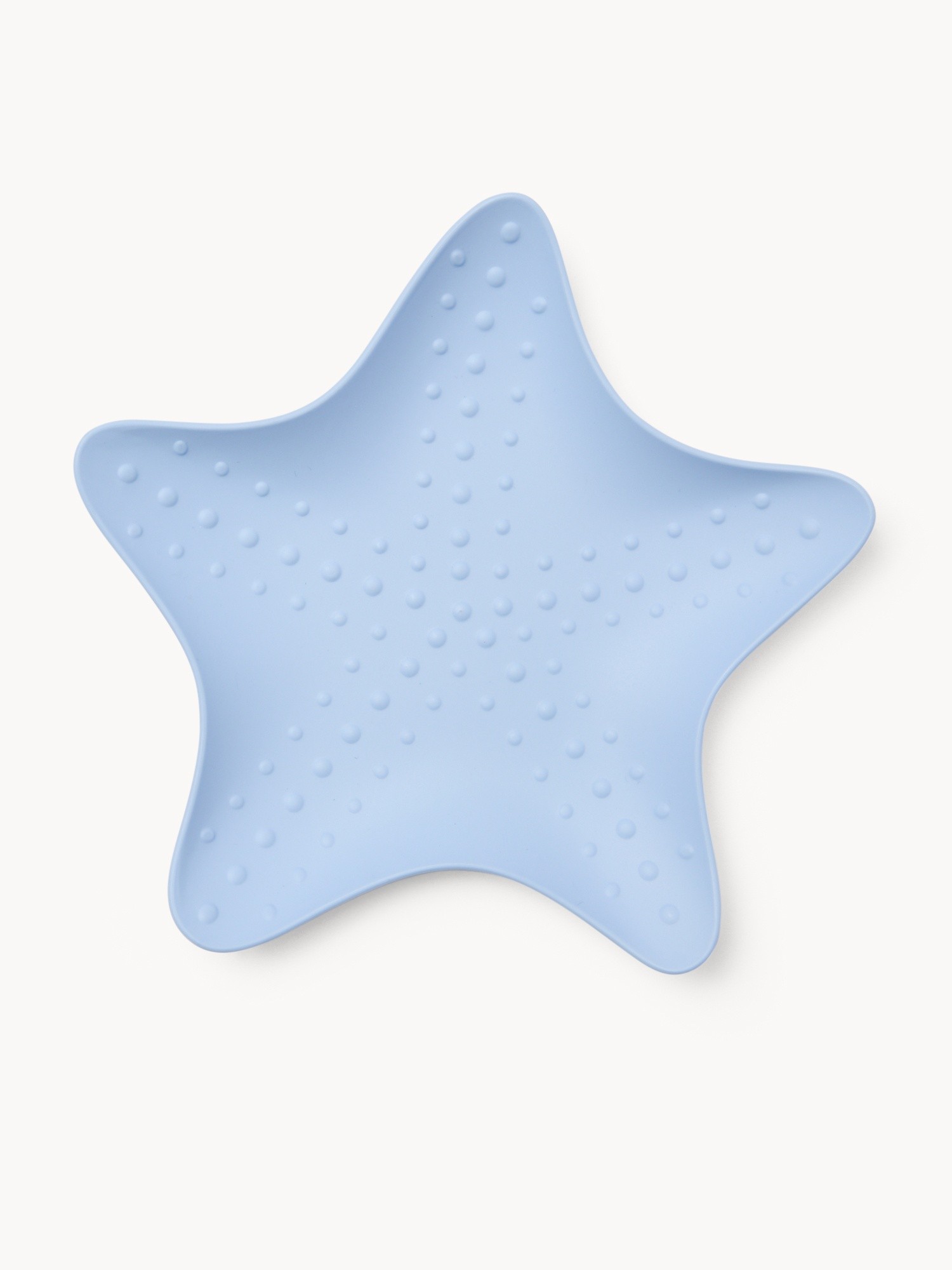 Starfish-Shaped Plastic Saucer - Introductory Price, Light Blue, large image number 0