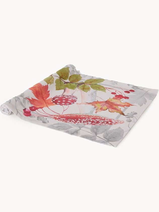 Cotton twill table runner by Tessiture Randi