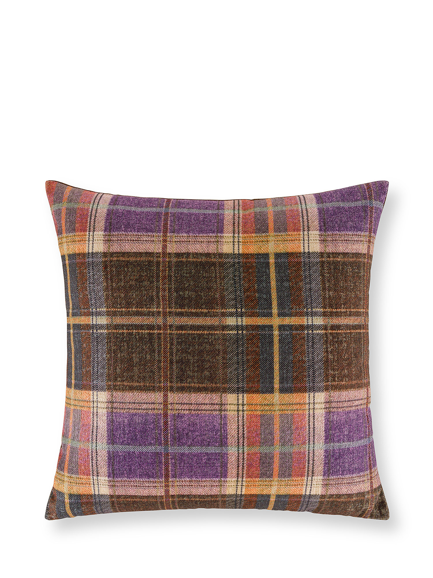 Square print cushion 45x45cm, Brown, large image number 0