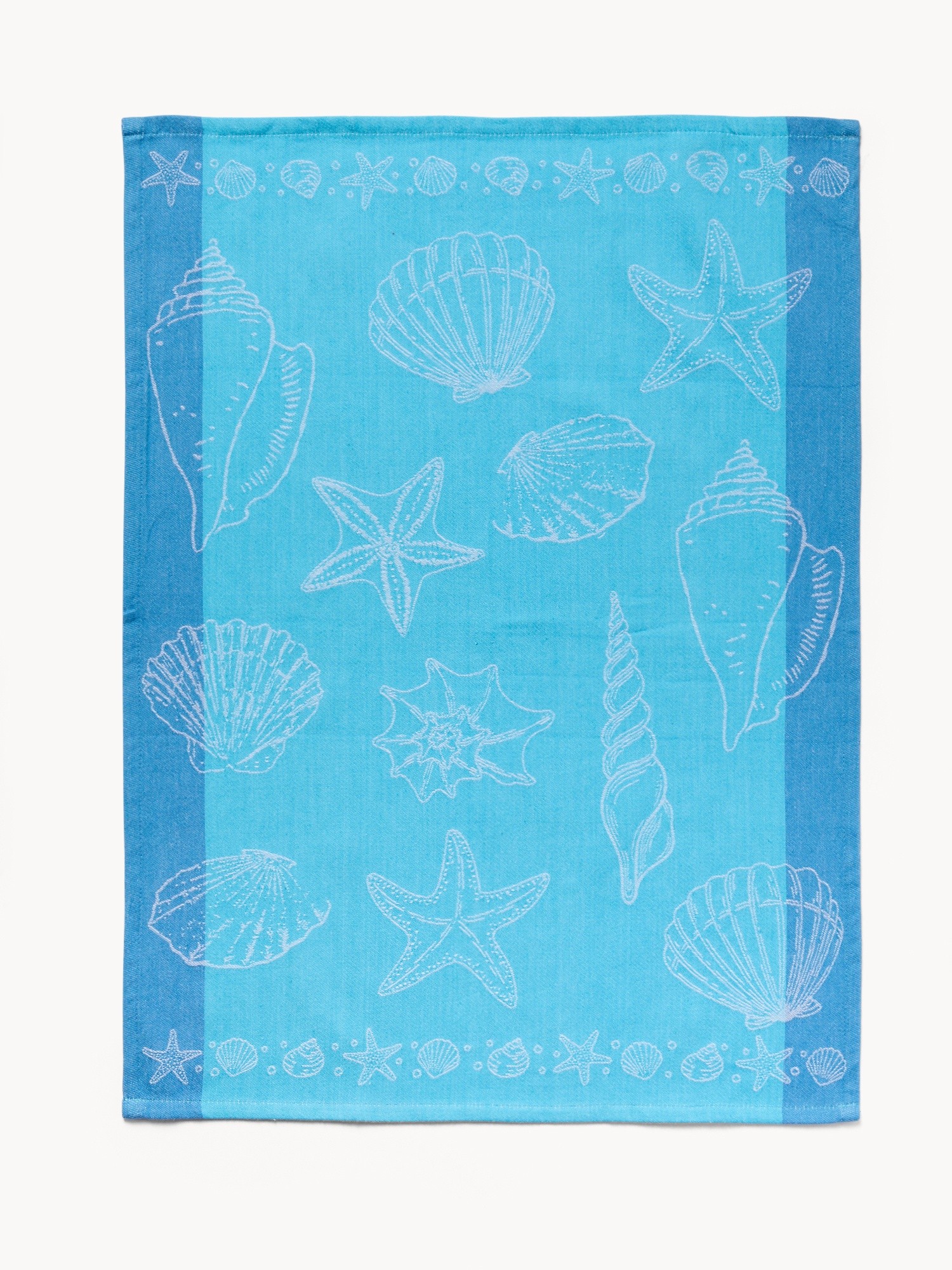 Set 3 strofinacci trama jacquard marino, Azzurro, large image number 1