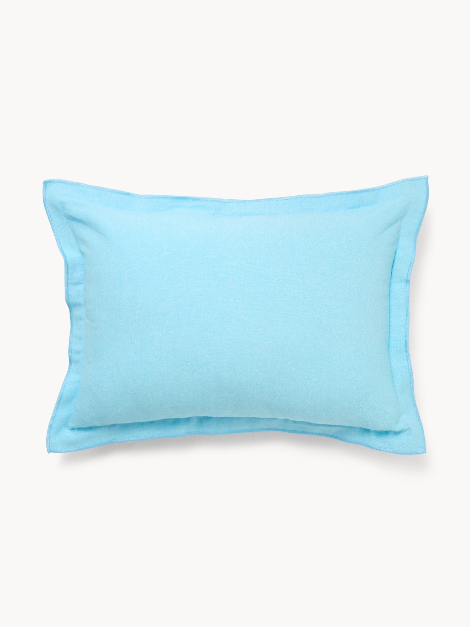 Chambray Cotton Pillow 35x50cm - Introductory Price, Blue, large image number 0