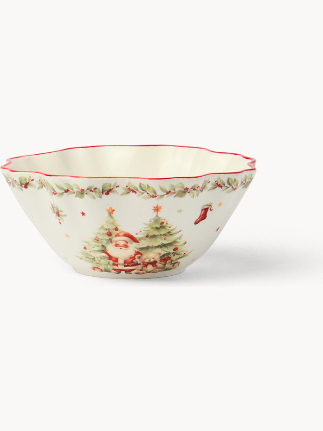 Vintage Christmas porcelain bowl