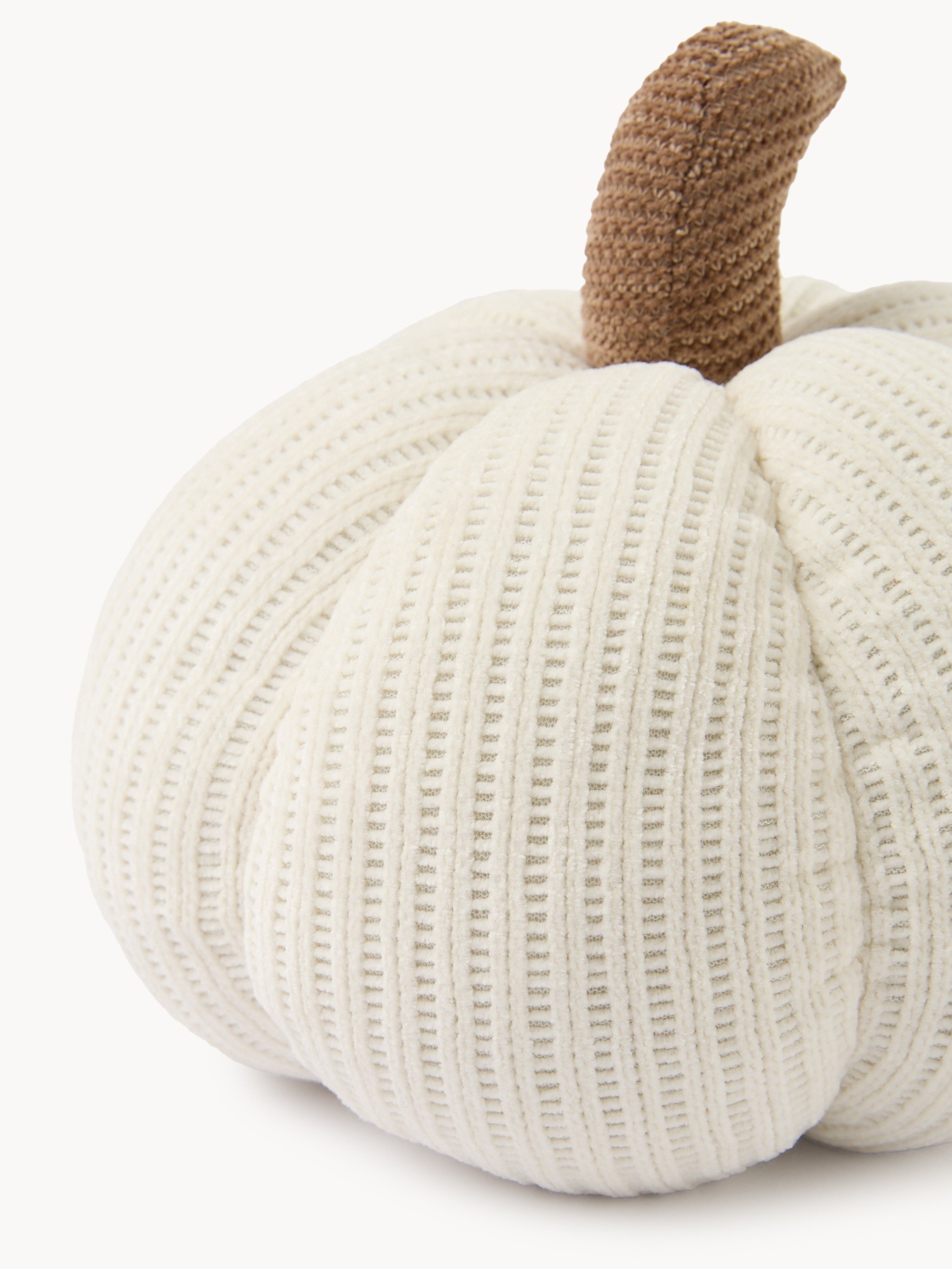 Fermaporta a forma di zucca, Bianco panna, large image number 1