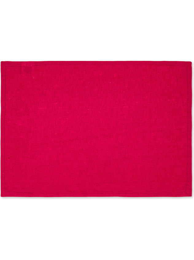 Solid color pure linen placemat