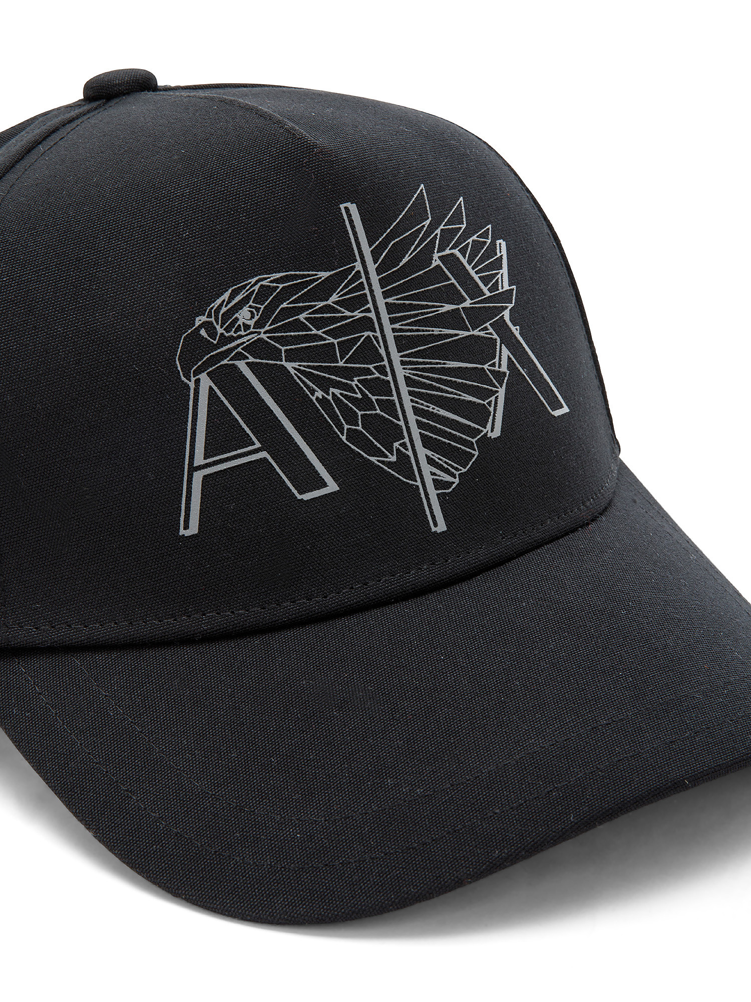 Armani Exchange - Baseball cap with logo, Black, large image number 1