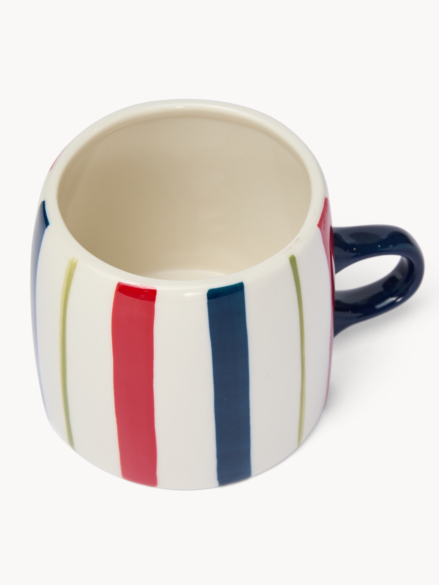 Mug in ceramica a righe, Multicolor, large image number 1
