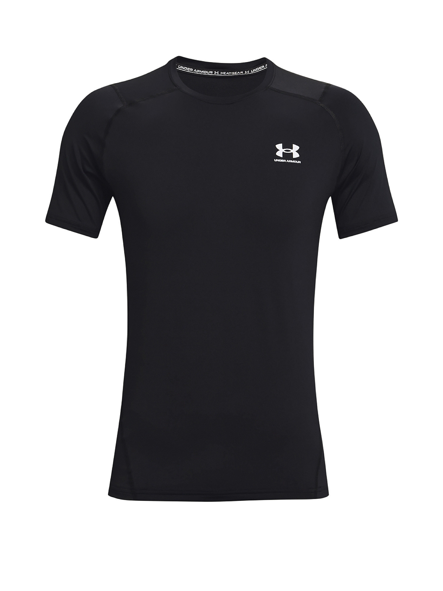 Under Armour - HeatGear® Armor Fitted Short Sleeve Shirt, Black, large image number 0