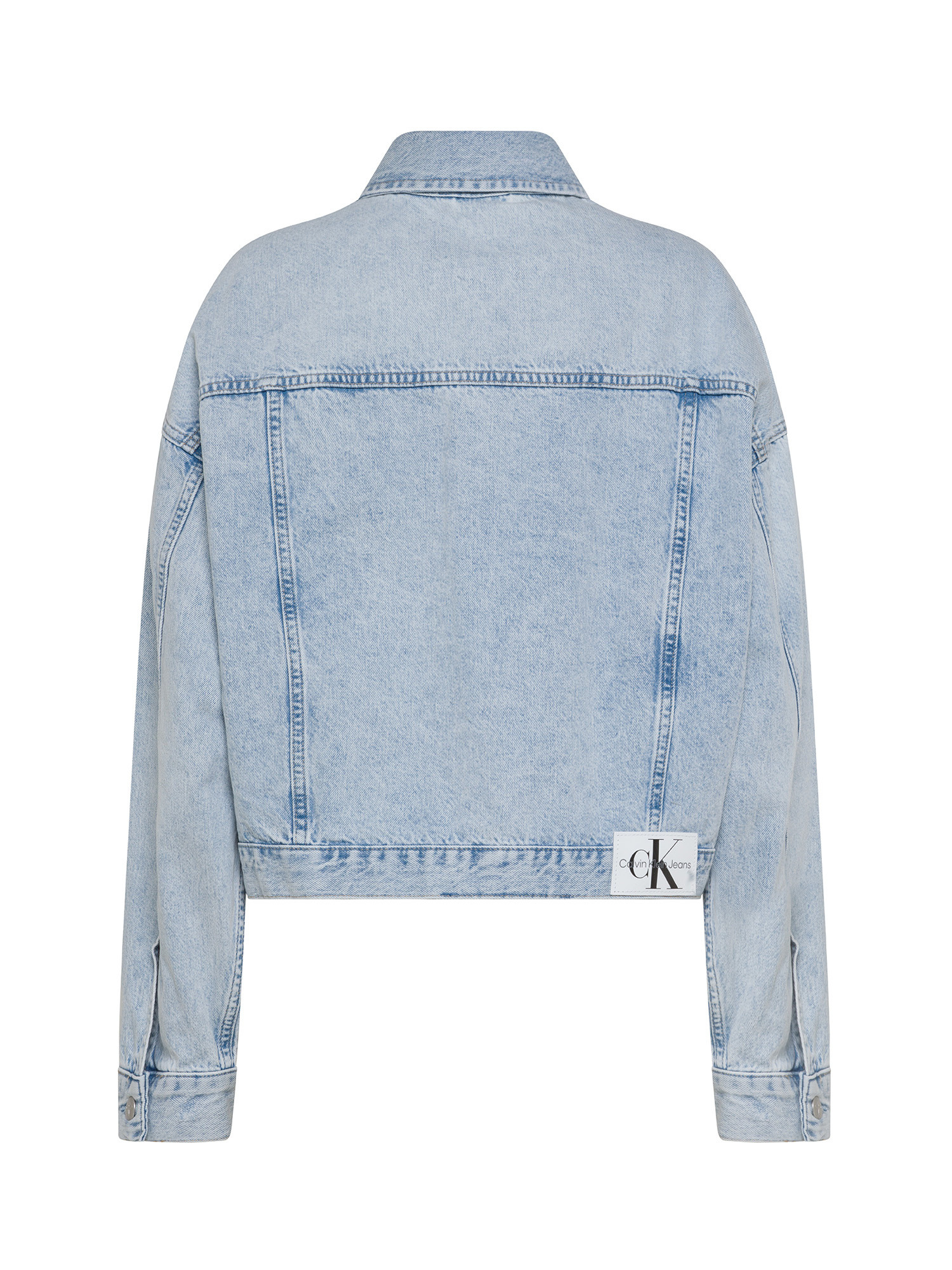 Calvin Klein Jeans - Oversized cropped denim jacket, Denim, large image number 1