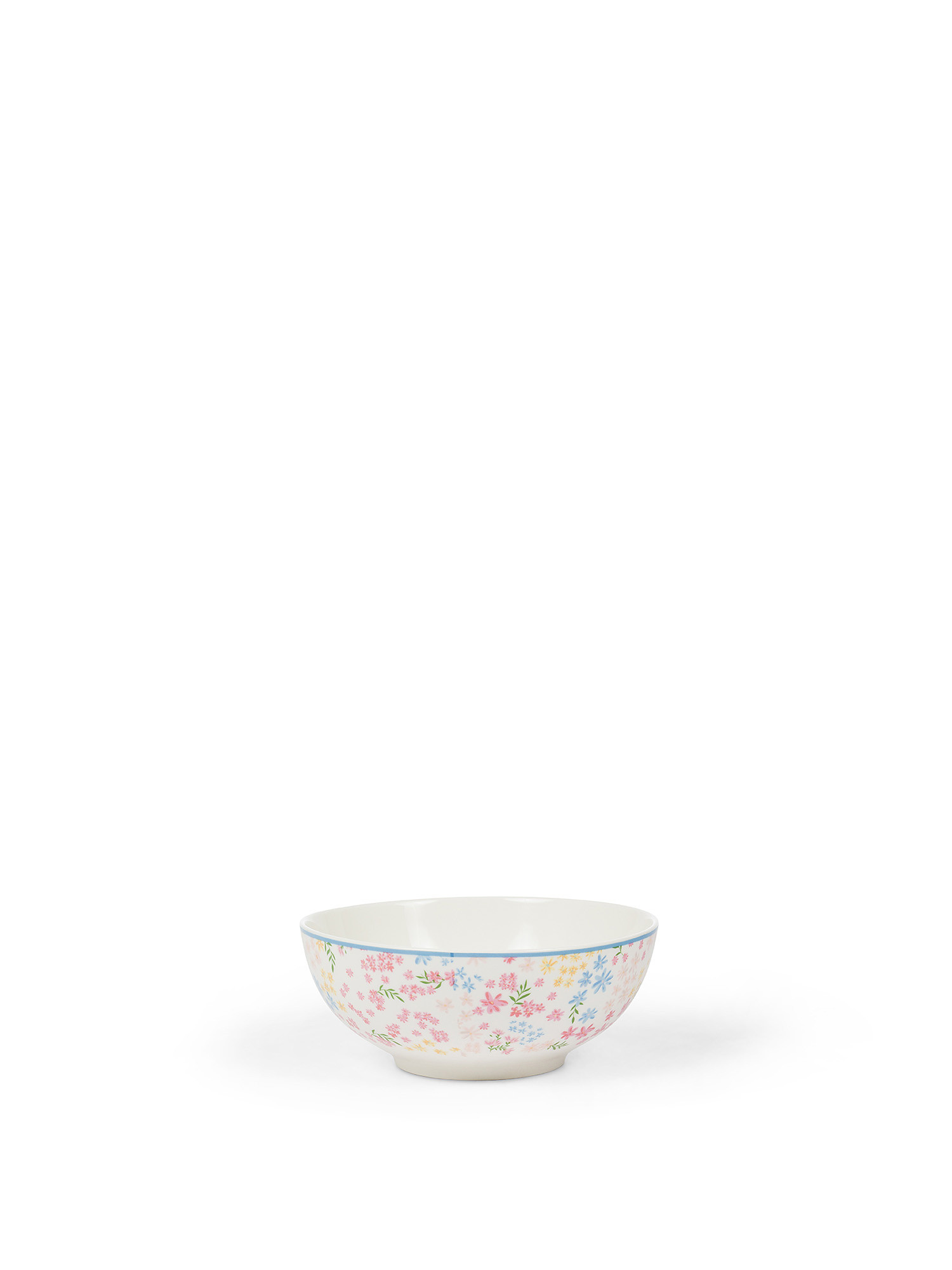 New bone china cup with little flowers motif, Light Blue, large image number 0