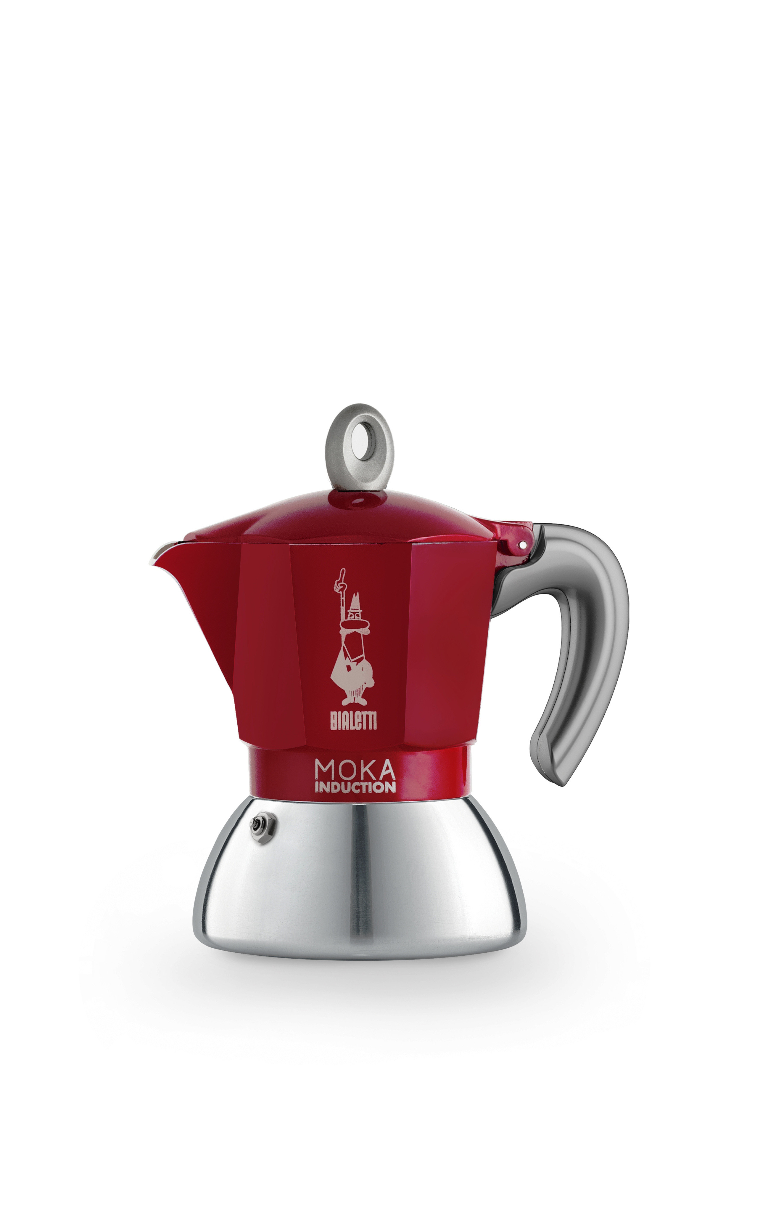 Bialetti - Moka Induction 2 tazze, Rosso, large image number 0