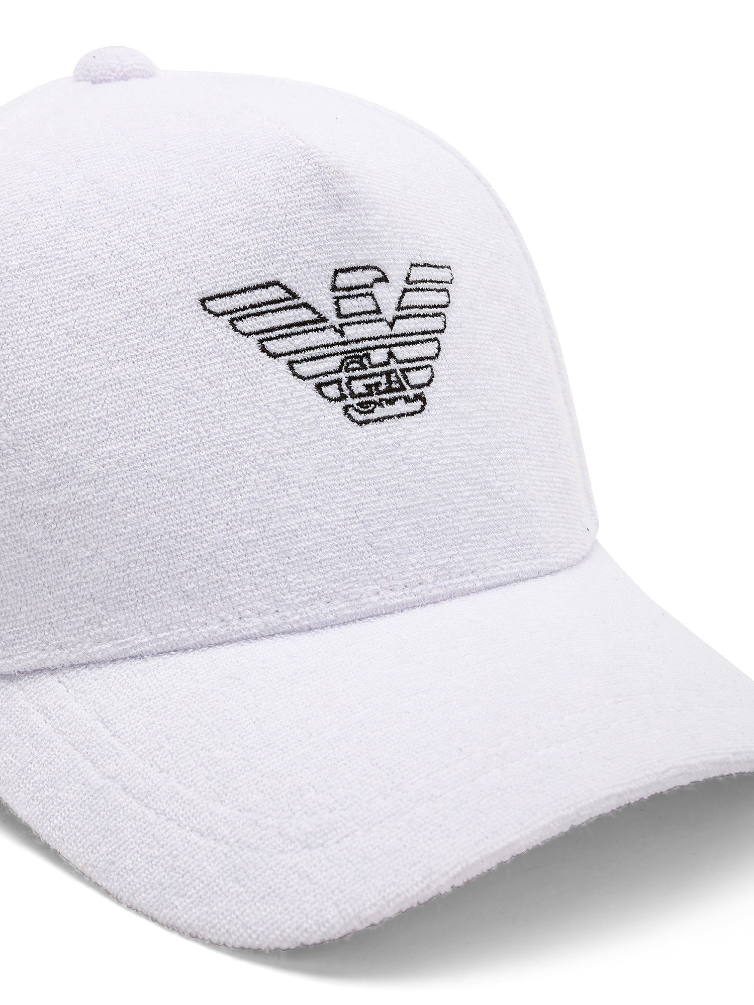 Baseball cap with eagle logo, White, large image number 1