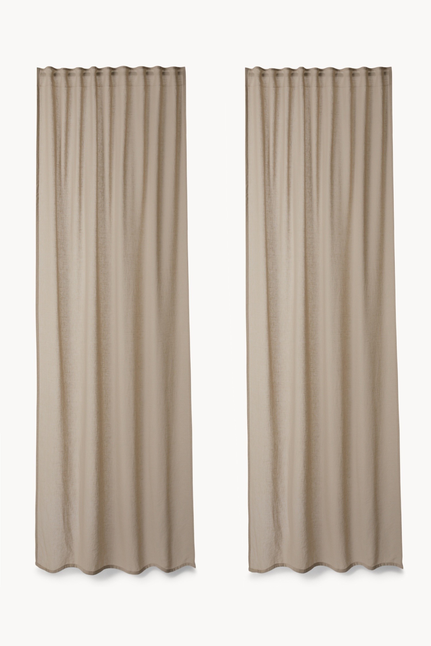 Set di 2 tende tinta unita - Prezzo di lancio, Grigio, large image number 0