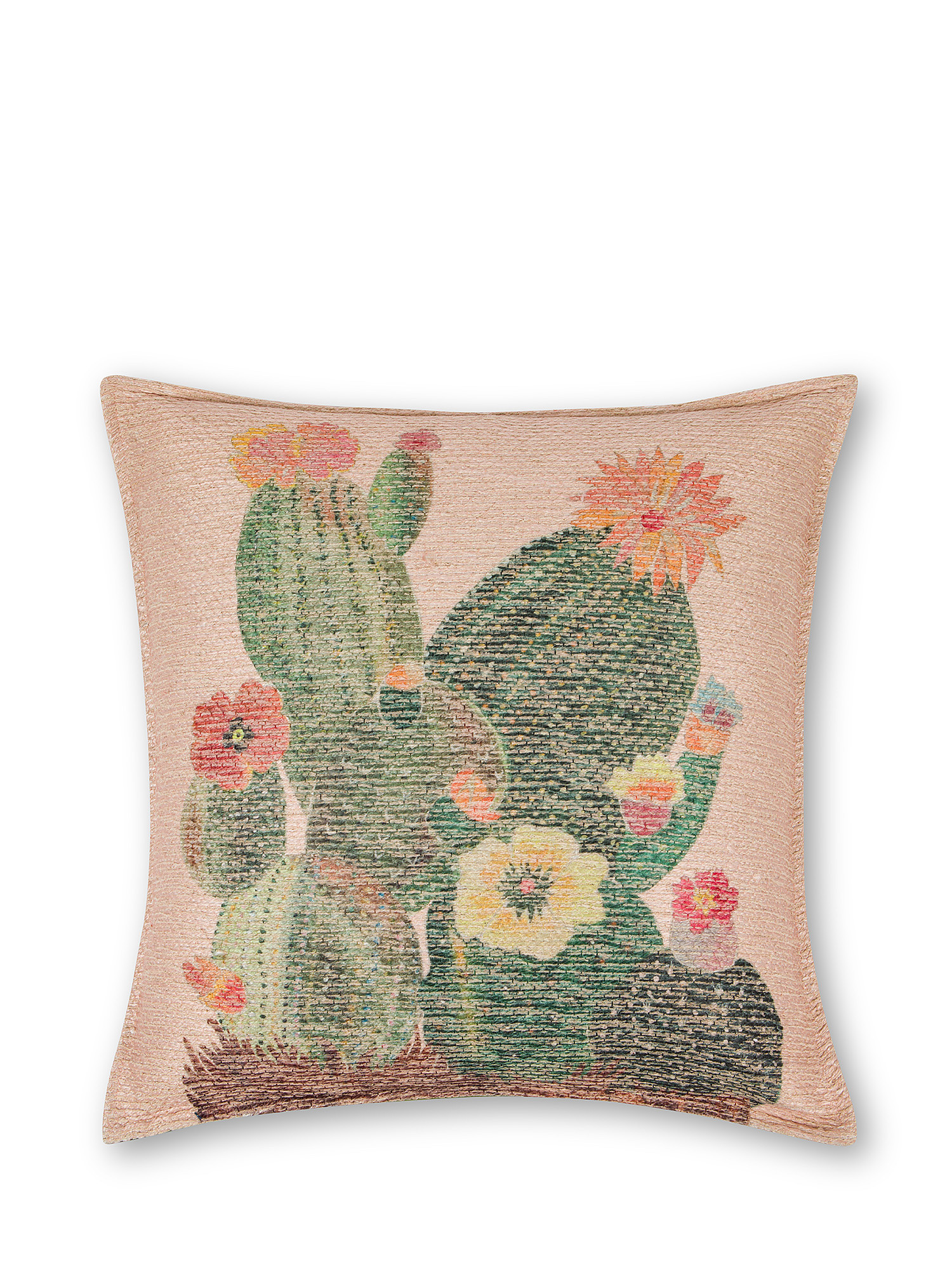 Cuscino con stampa cactus 45x45cm, Multicolor, large image number 0