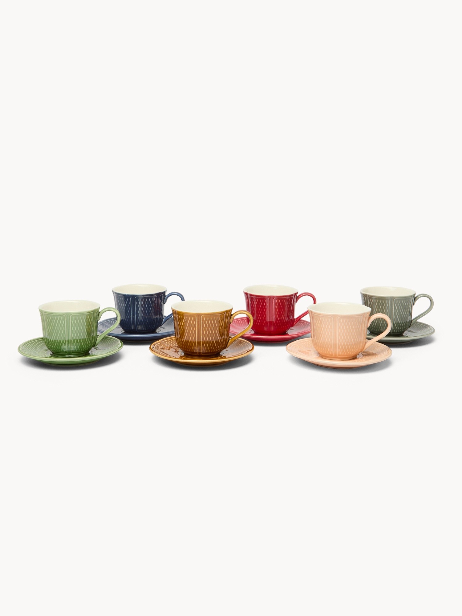 Set of 6 stoneware coffee cups, Multicolor, large image number 1