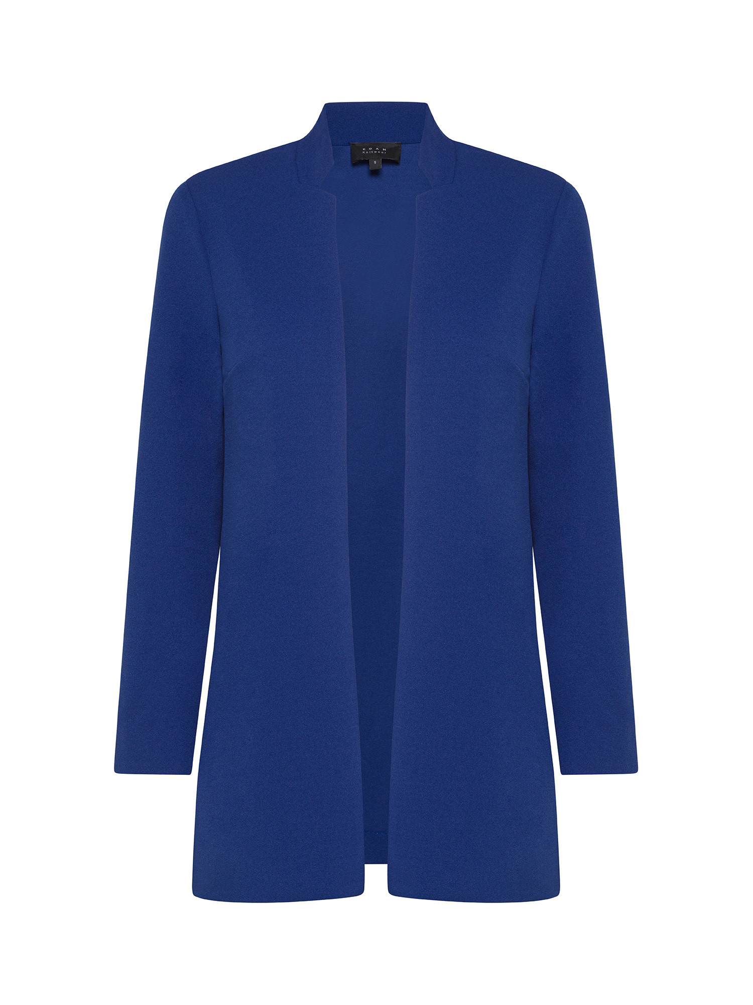 Koan - Long crepe jacket, Royal Blue, large image number 0