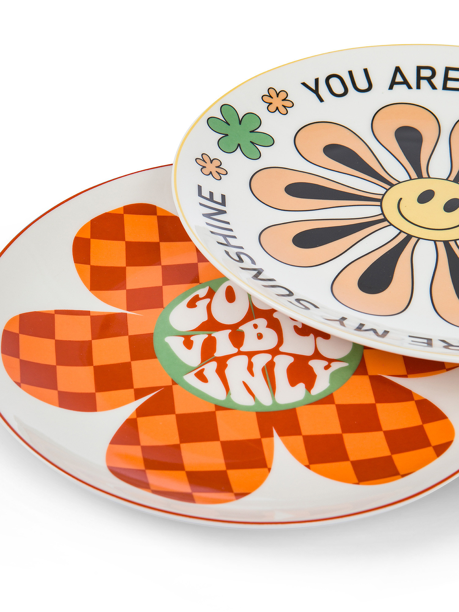 Fruit plate in new bone china with floral motif, Multicolor, large image number 1