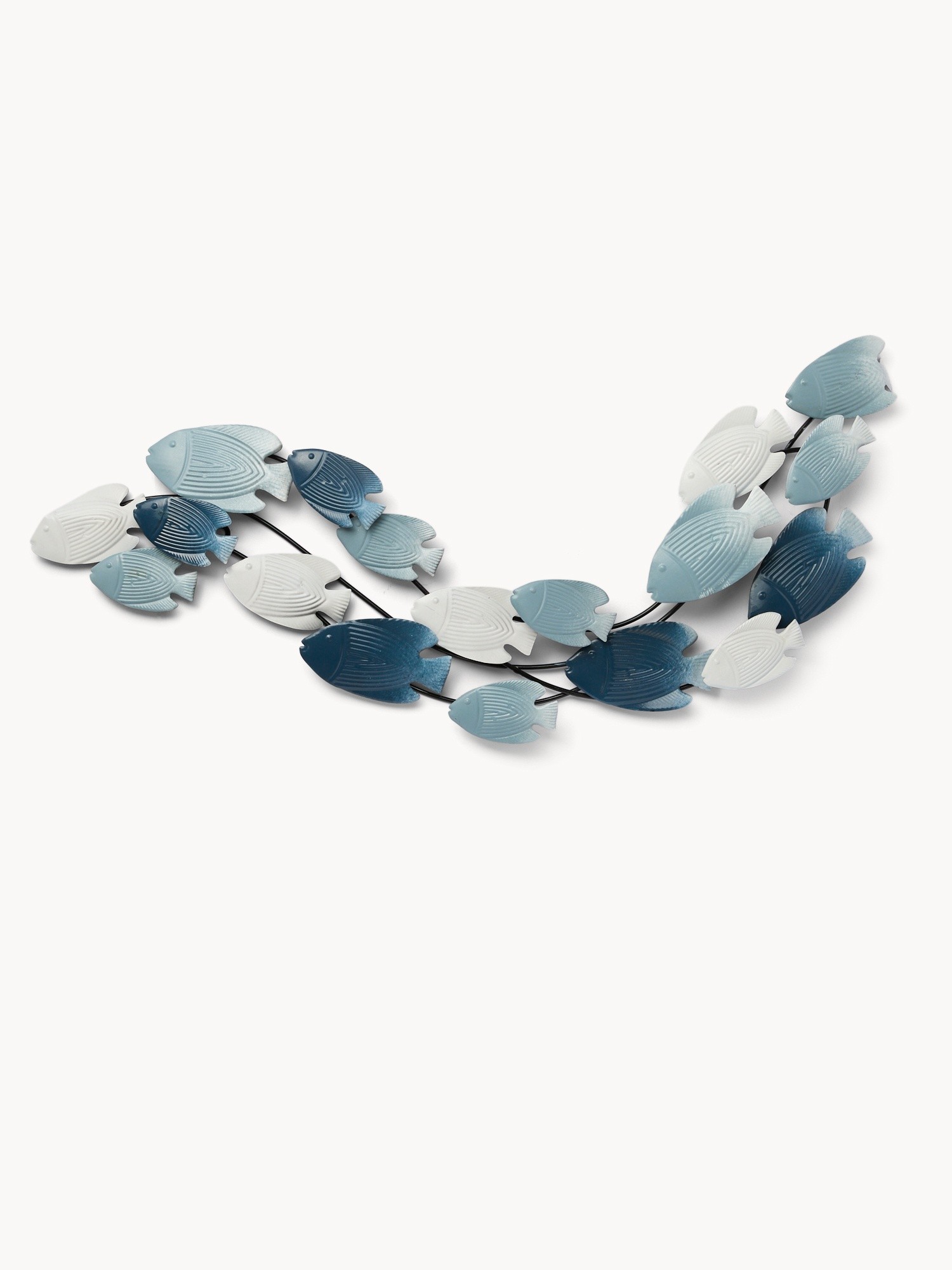 Decorazione da muro in ferro fatta a mano, Blu, large image number 0