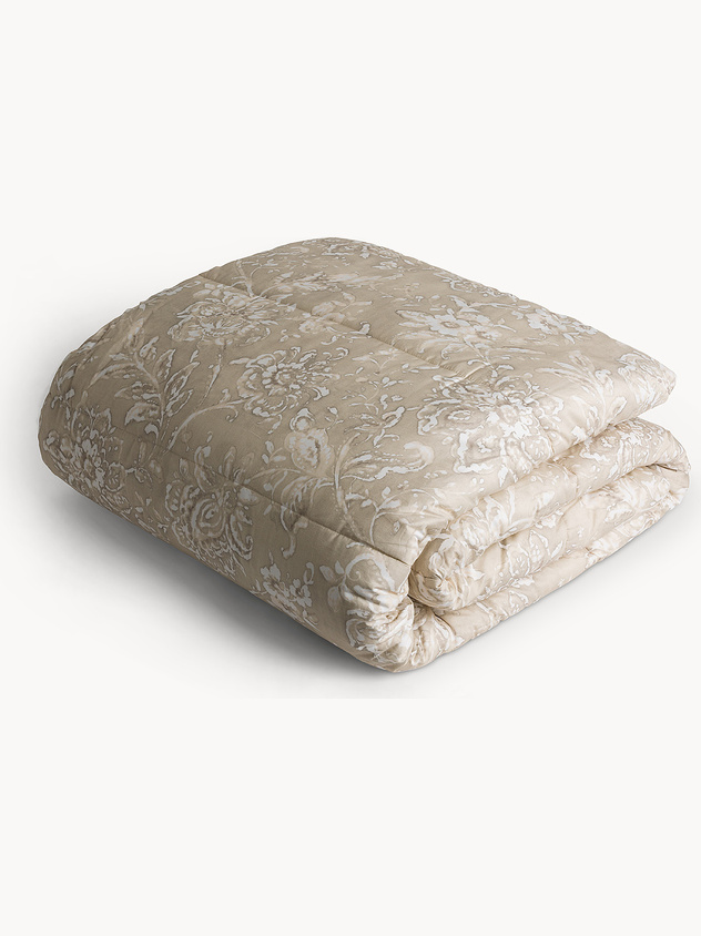 Double bed quilt in cotton satin Portofino
