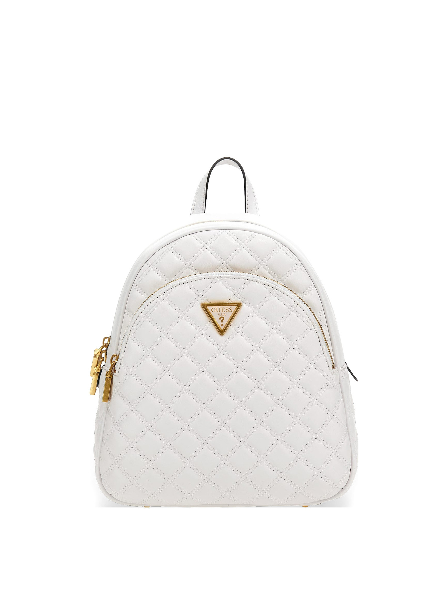 Guess - Giully quilted backpack, White, large image number 0