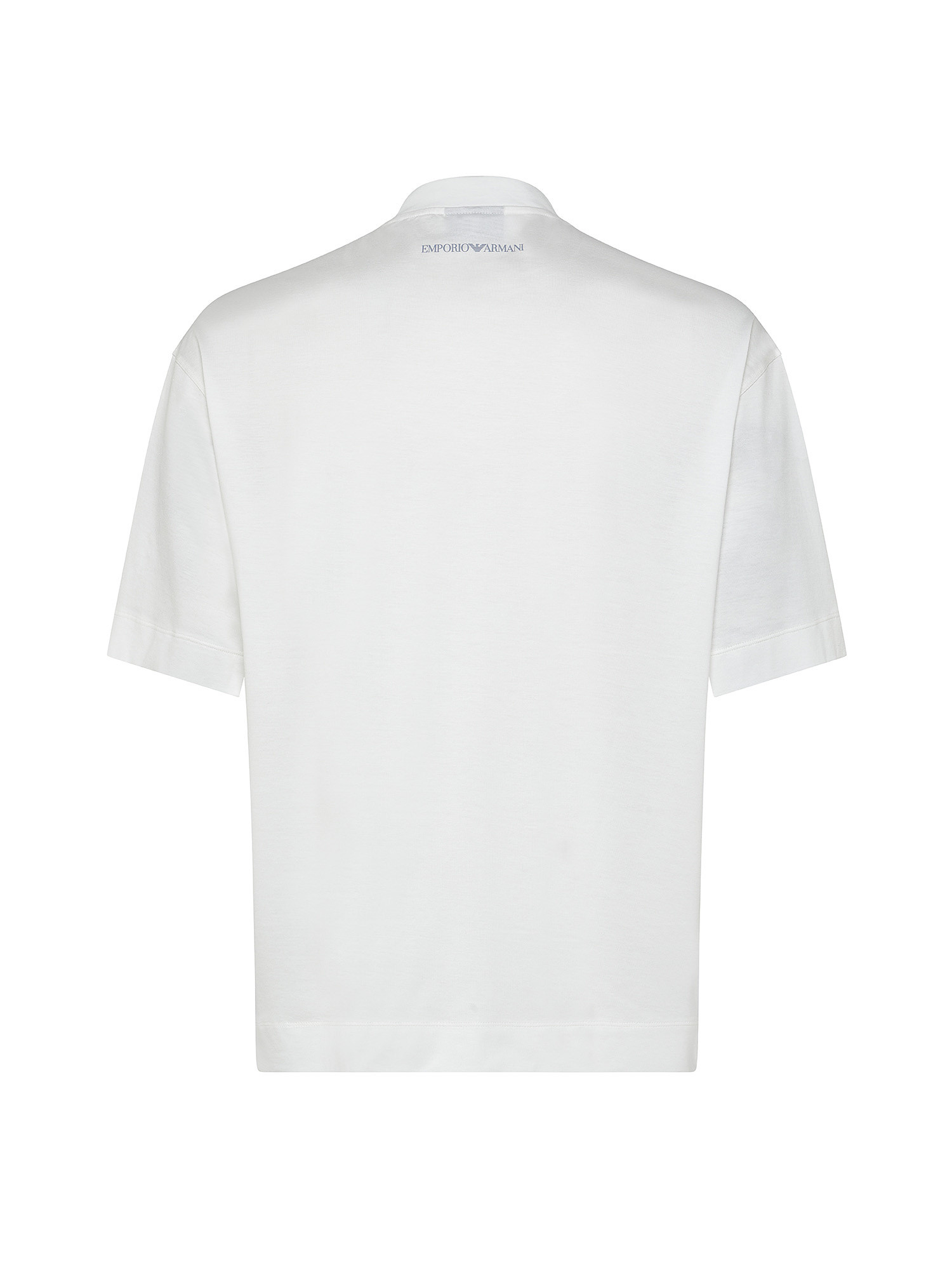 Emporio Armani - Loose-fit T-shirt with print, White, large image number 1