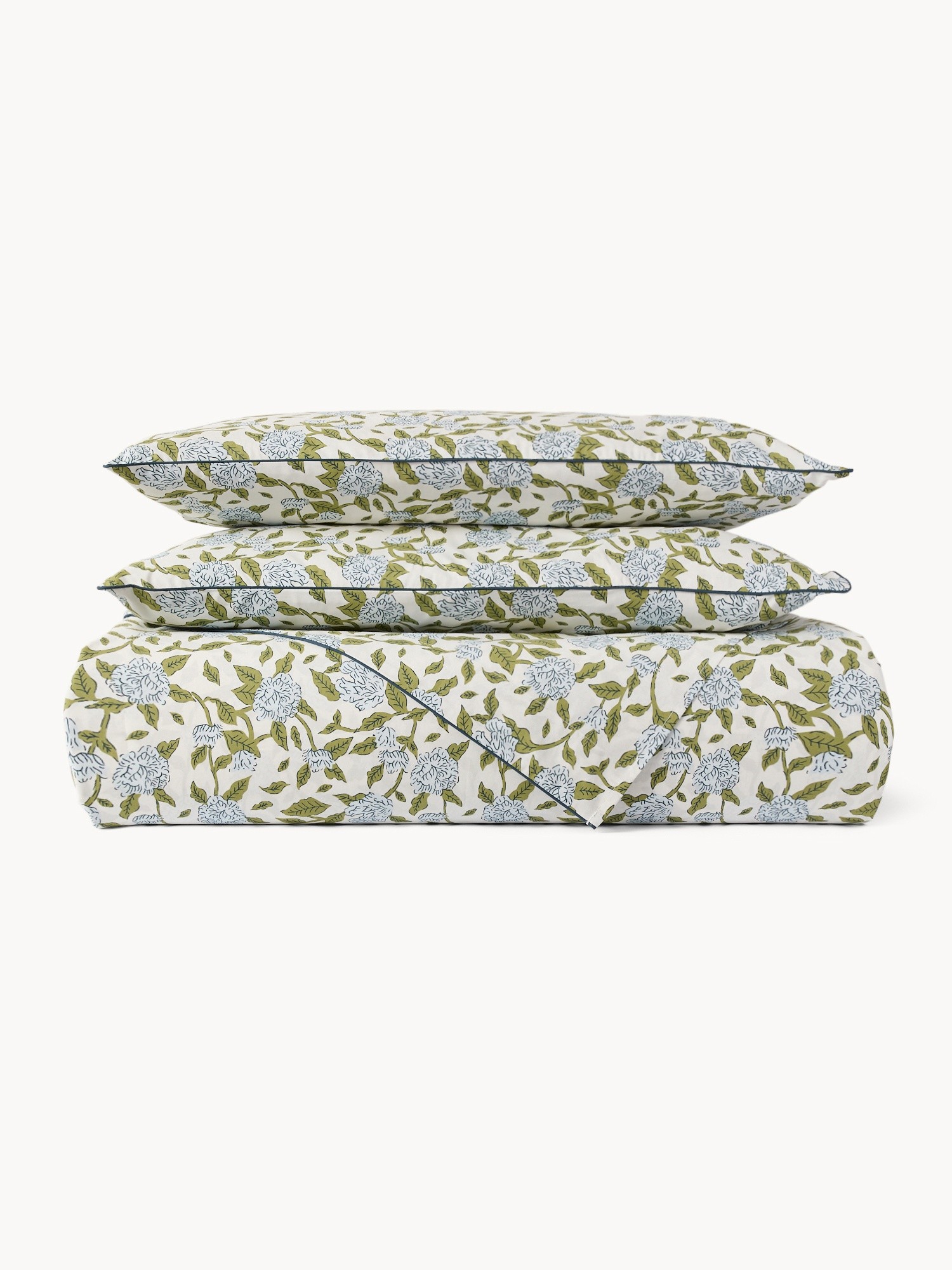 Federa in cotone percalle fantasia floreale, Multicolor, large image number 0