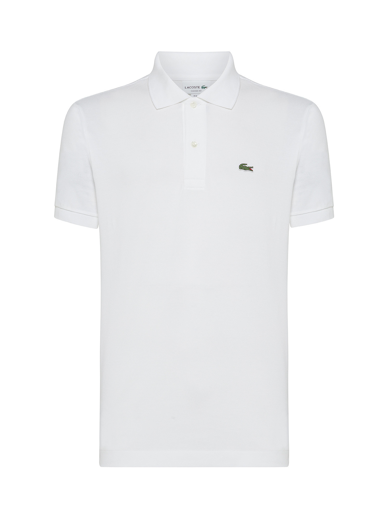 Lacoste - Classic cut polo shirt in petit piquè cotton, White, large image number 0