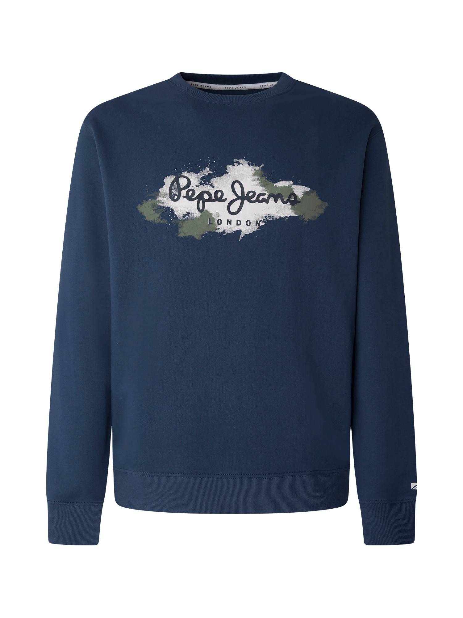 Pepe Jeans - Sweatshirt with print and logo, Blue, large image number 0