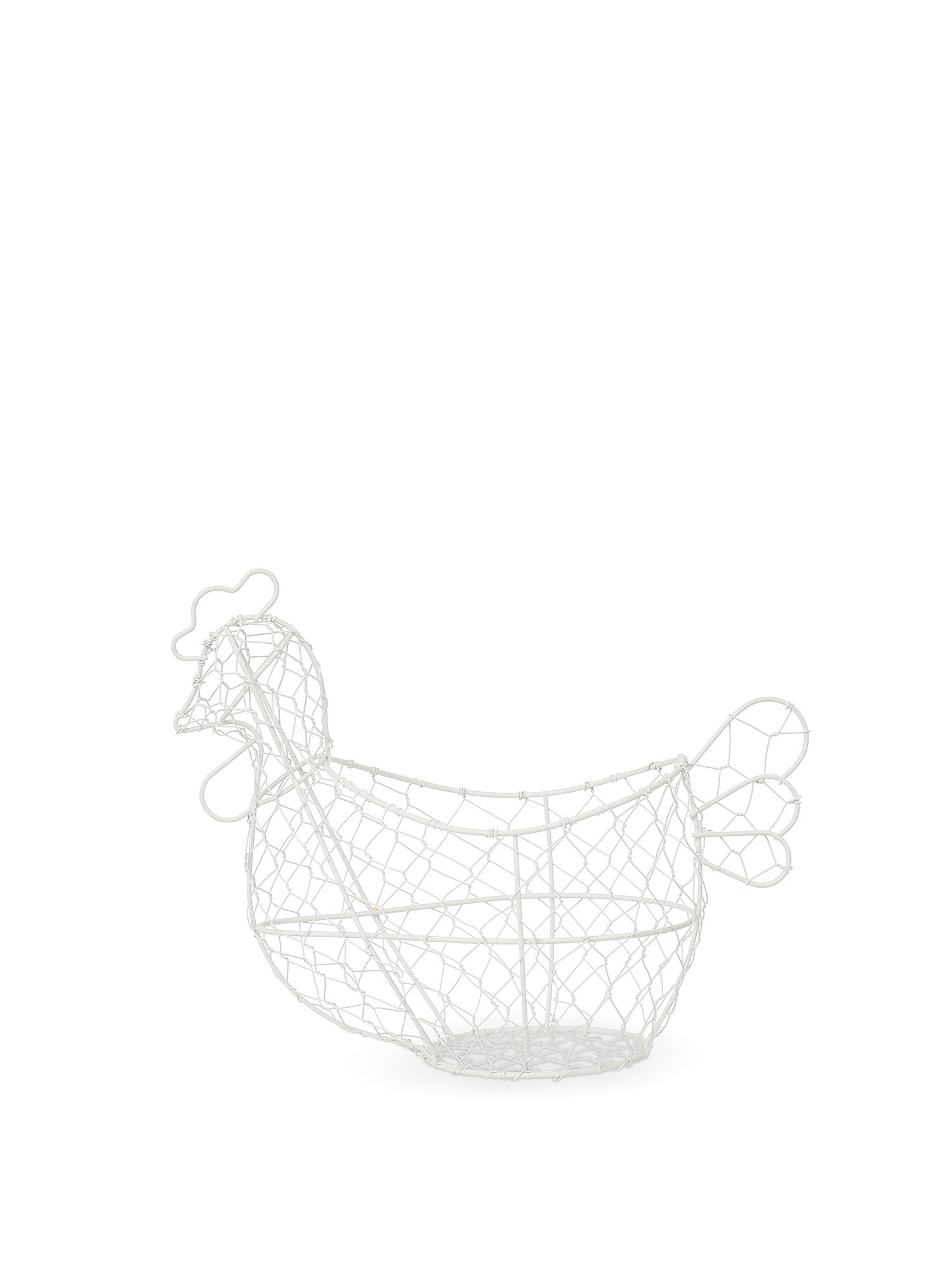 Chicken egg holder with white thread, White, large image number 0