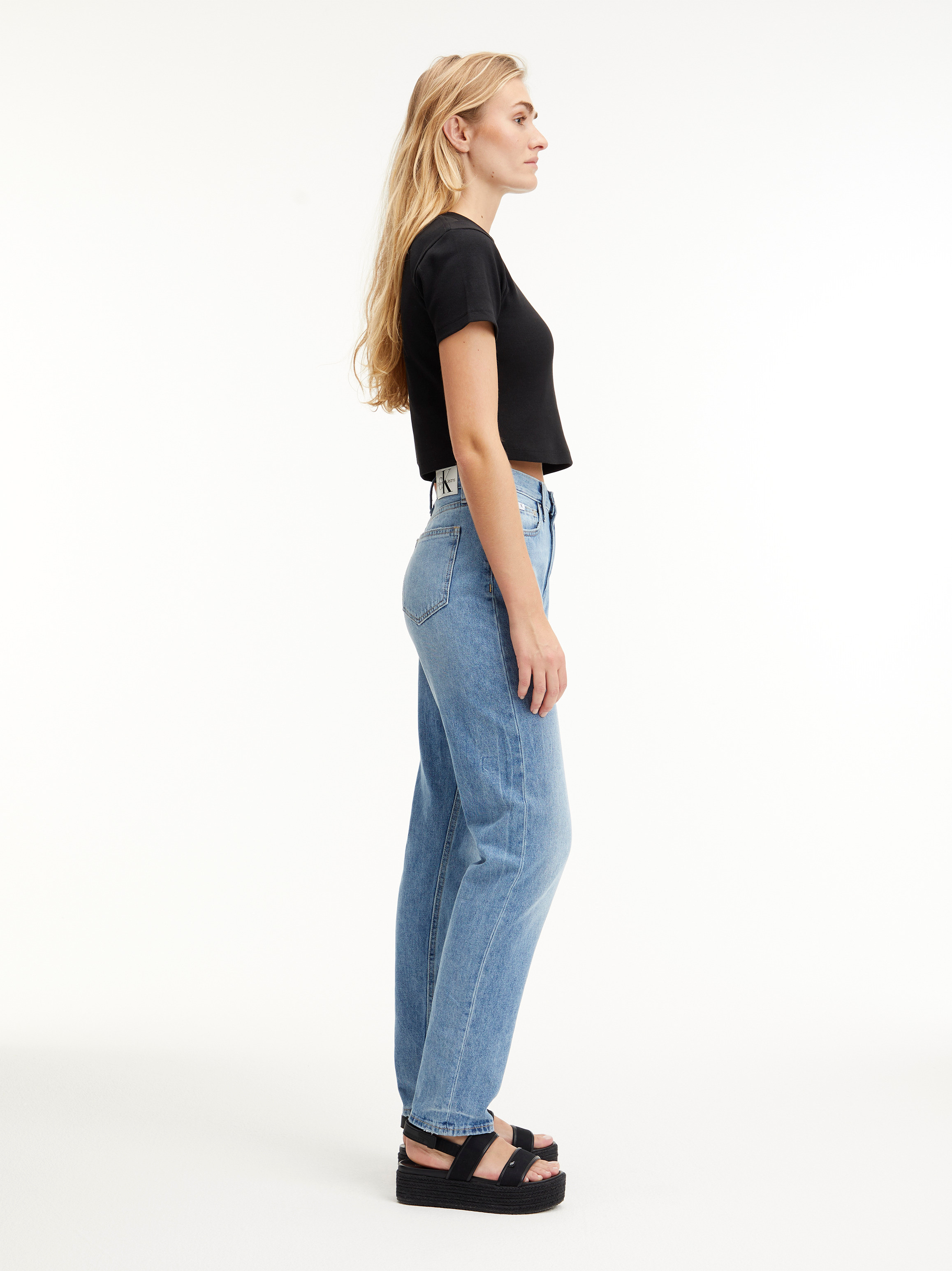 Calvin Klein Jeans -Slim fit five pocket jeans, Denim, large image number 3