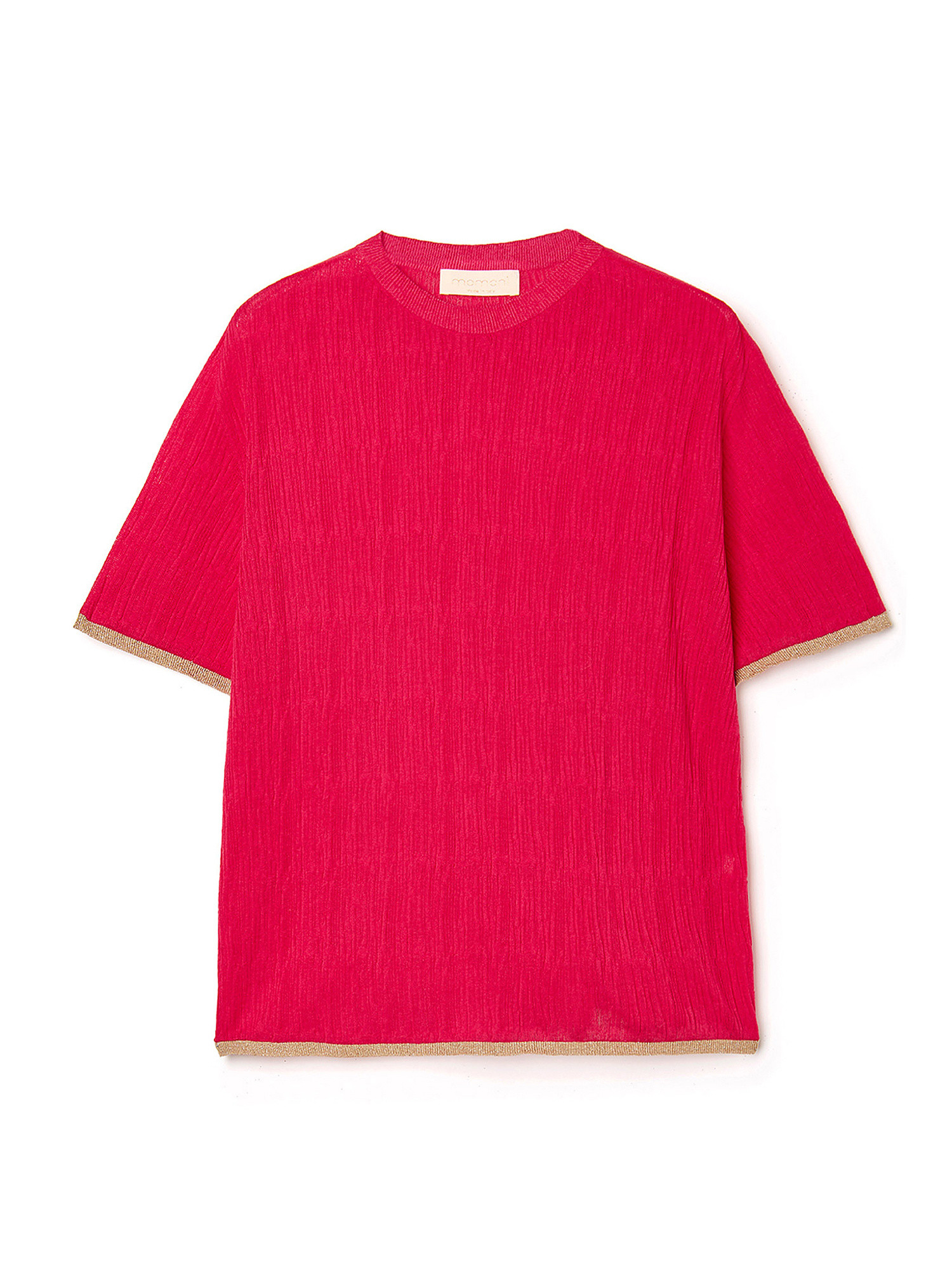 T-shirt Beacon in filato di cotone leggero, Rosa fuxia, large image number 0