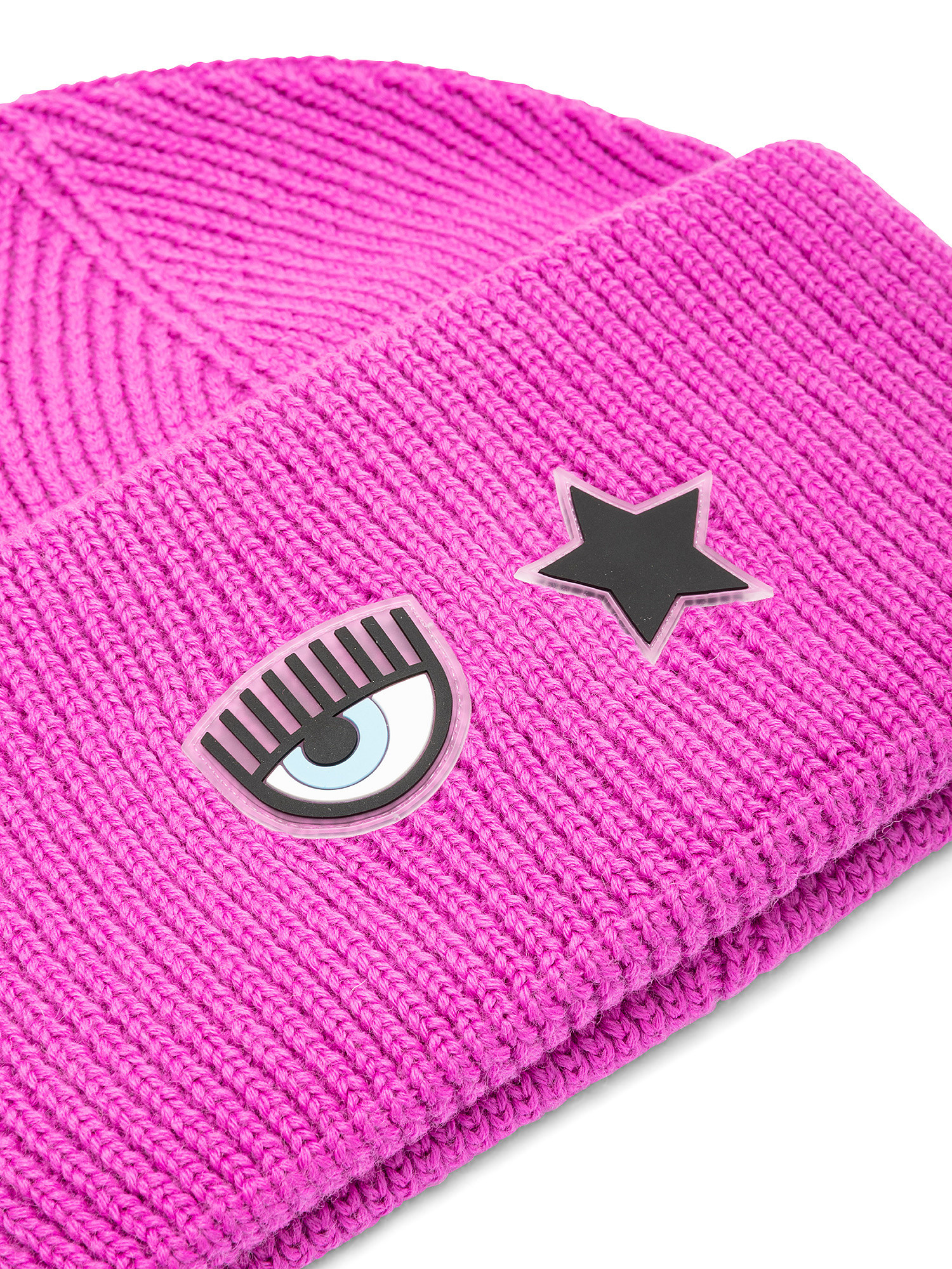 Hat in wool with decoration, Pink, large image number 1