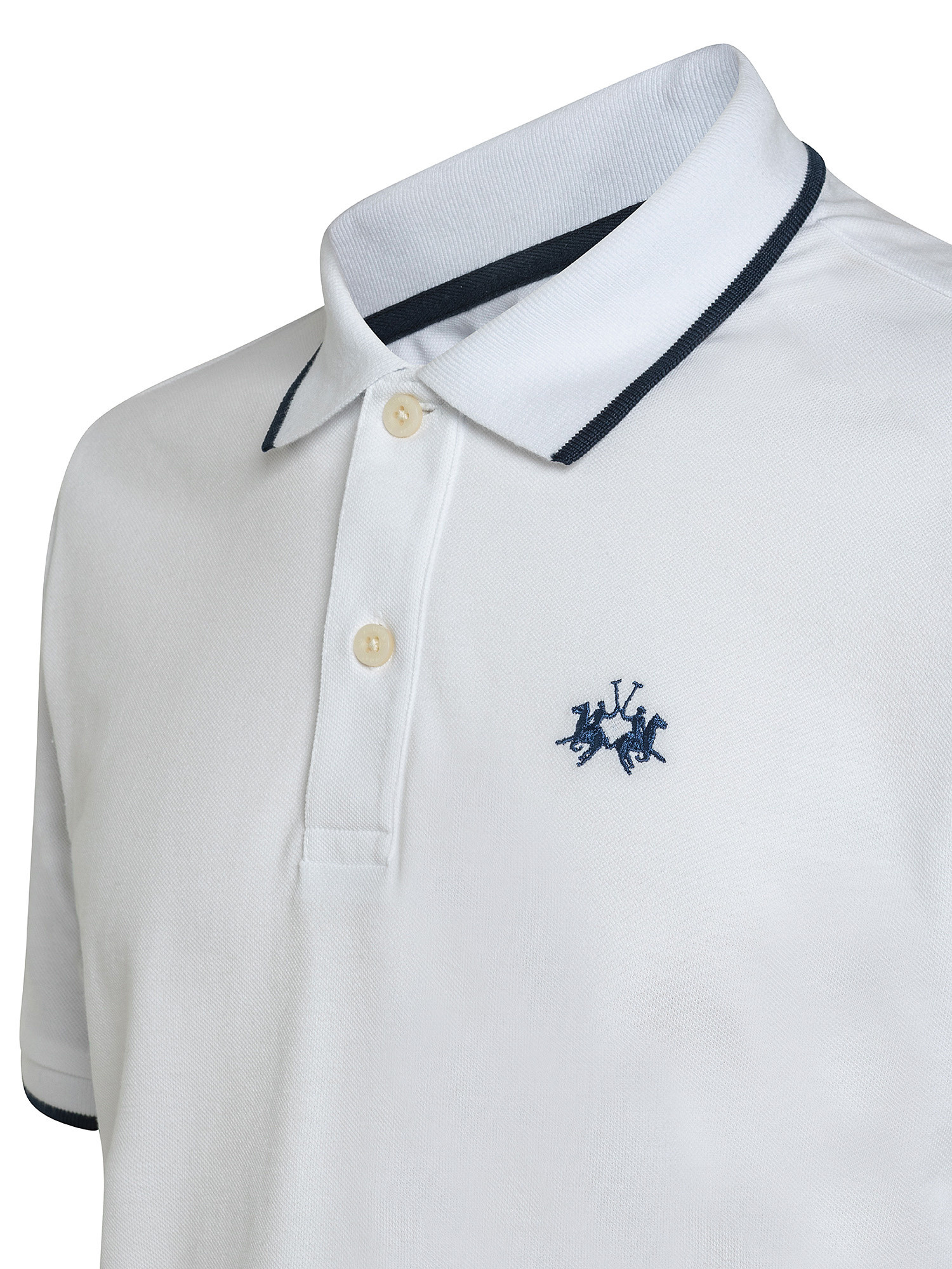Regular-fit classic piqué polo shirt, White, large image number 2